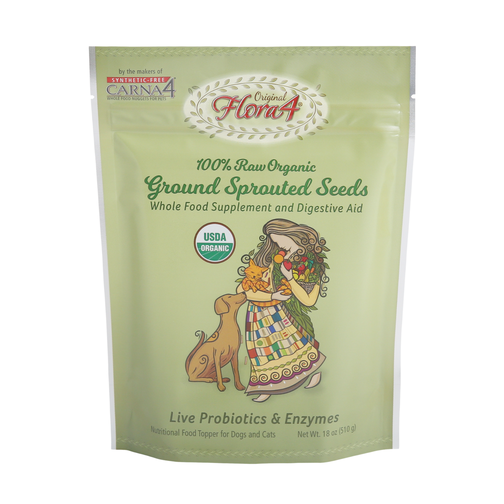 Carna4 Carna4: Flora4: Original Sprouted Seed Topper