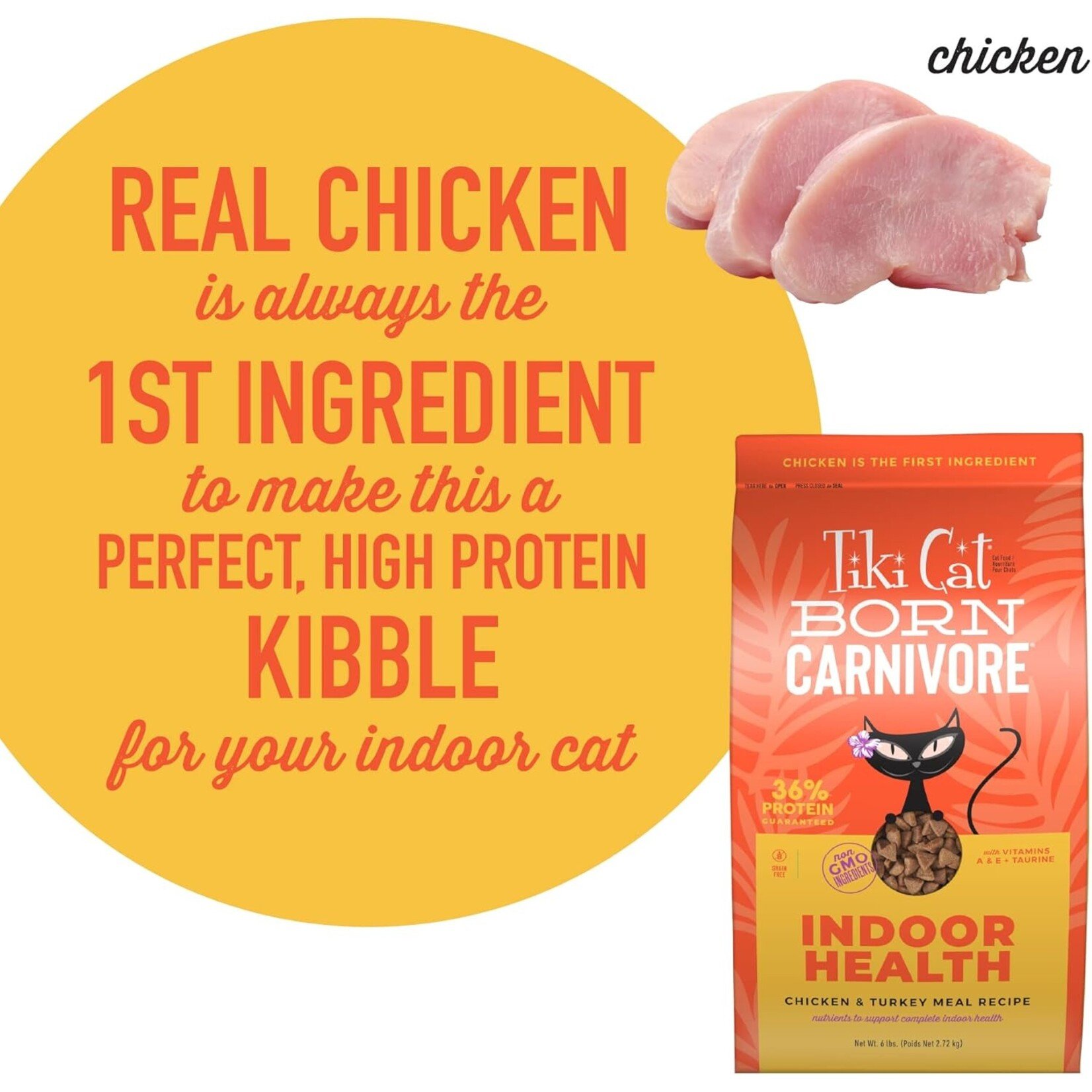 Tiki Cat Tiki Indoor Health: Chicken & Turkey 3lb