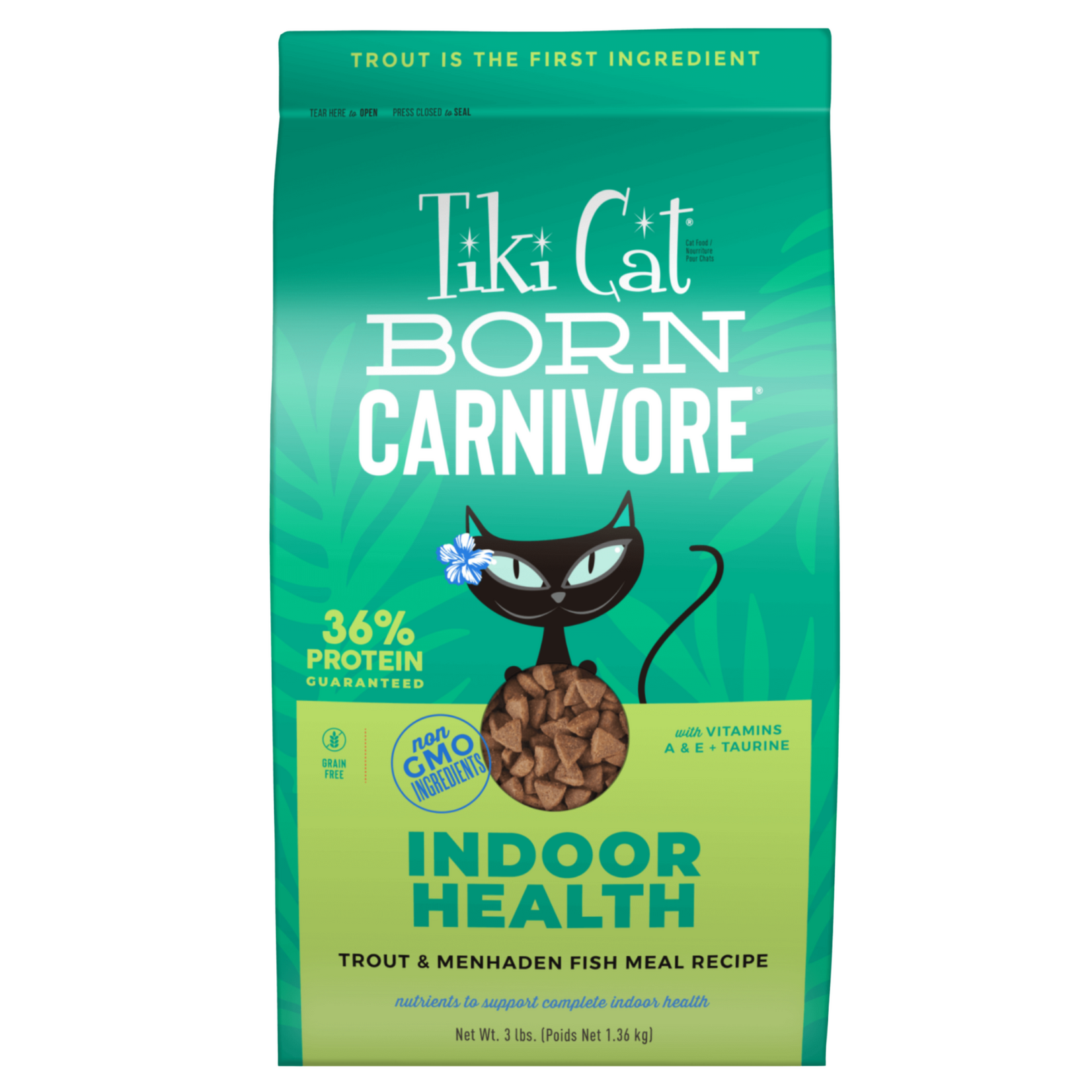 Tiki Cat Tiki Indoor Health: Trout & Menhaden Fish 3lb