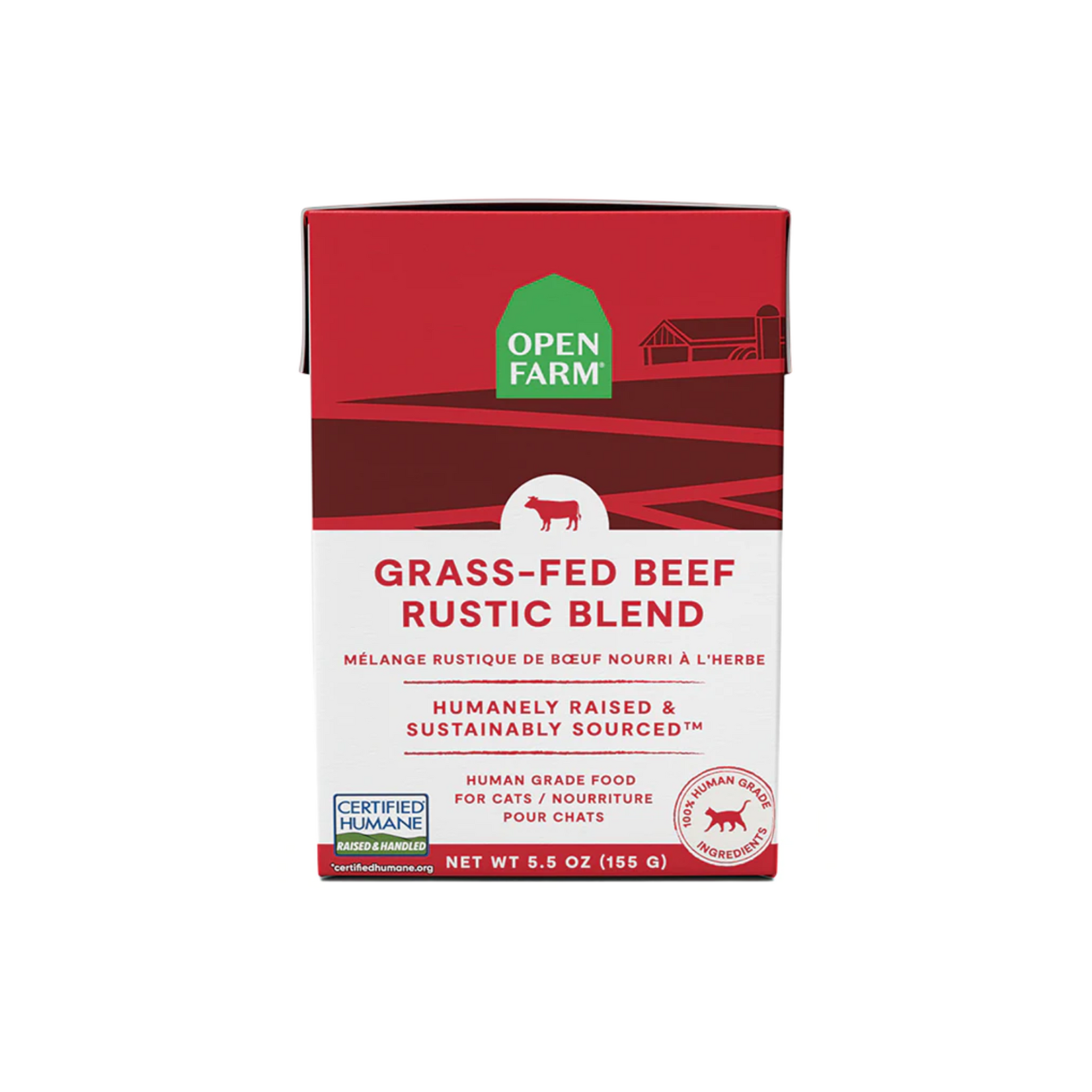 Open Farm Open Farm: Wet Cat Food: Rustic Blend Beef 5.5oz
