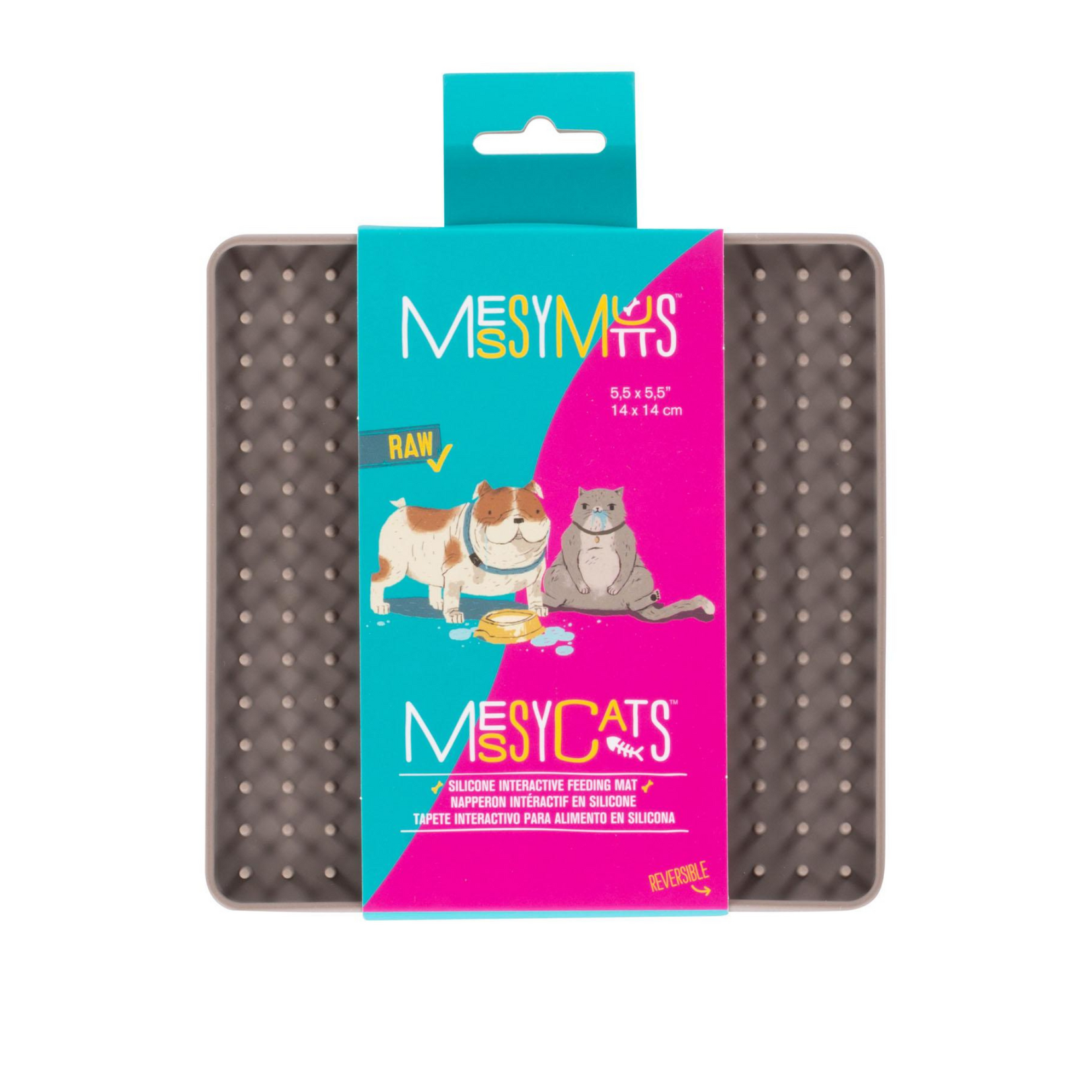 Messy Cats Messy Cats: Silicone Reversible Interactive Feeding Mat
