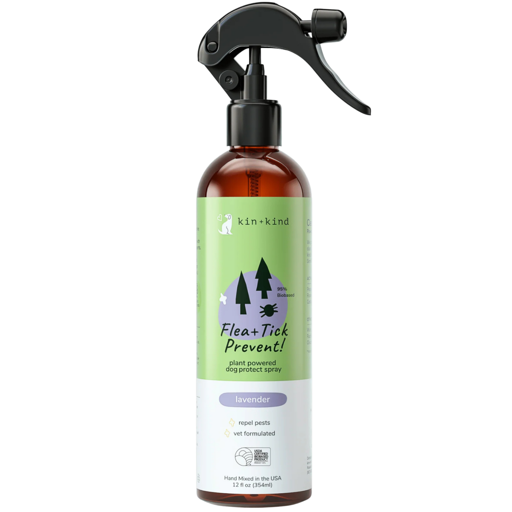 Kin & Kind Kin & Kind: Outdoor Shield: Flea & Tick Lavender Spray 12oz
