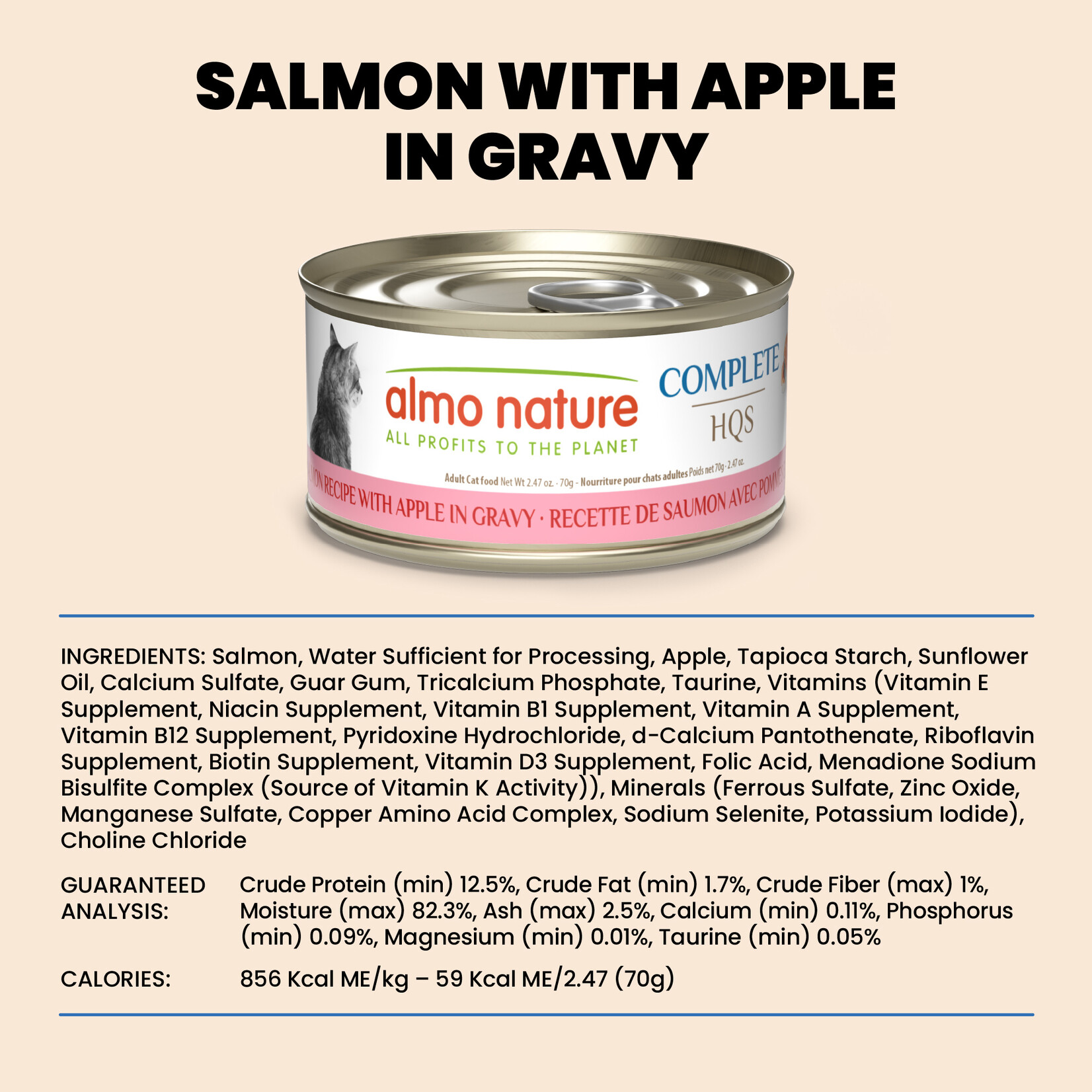 Almo Nature Almo Nature Complete: Salmon with Apple 70g