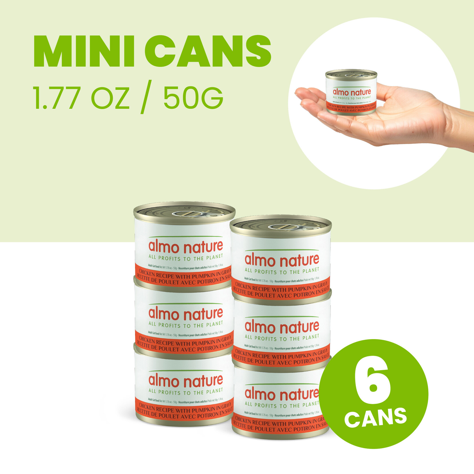 Almo Nature Almo Nature Functionals: Digestive Support: Chicken & Pumpkin 6x50g