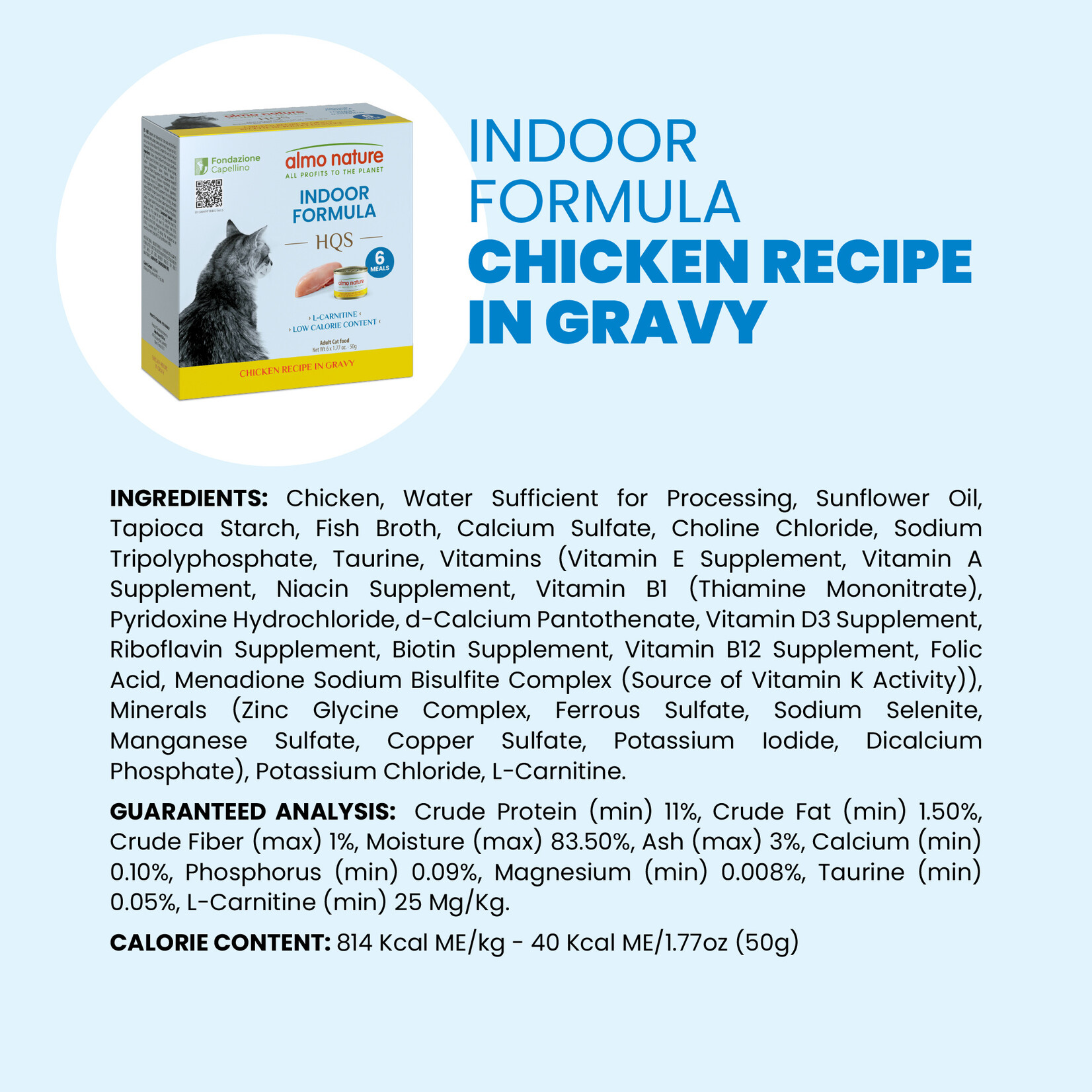 Almo Nature Almo Nature Functionals: Indoor Formula: Chicken 6x50g