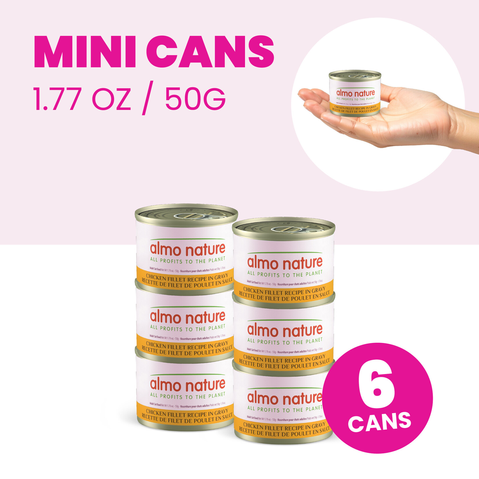 Almo Nature Almo Nature Functionals: Skin & Coat: Chicken Fillet 6x50g