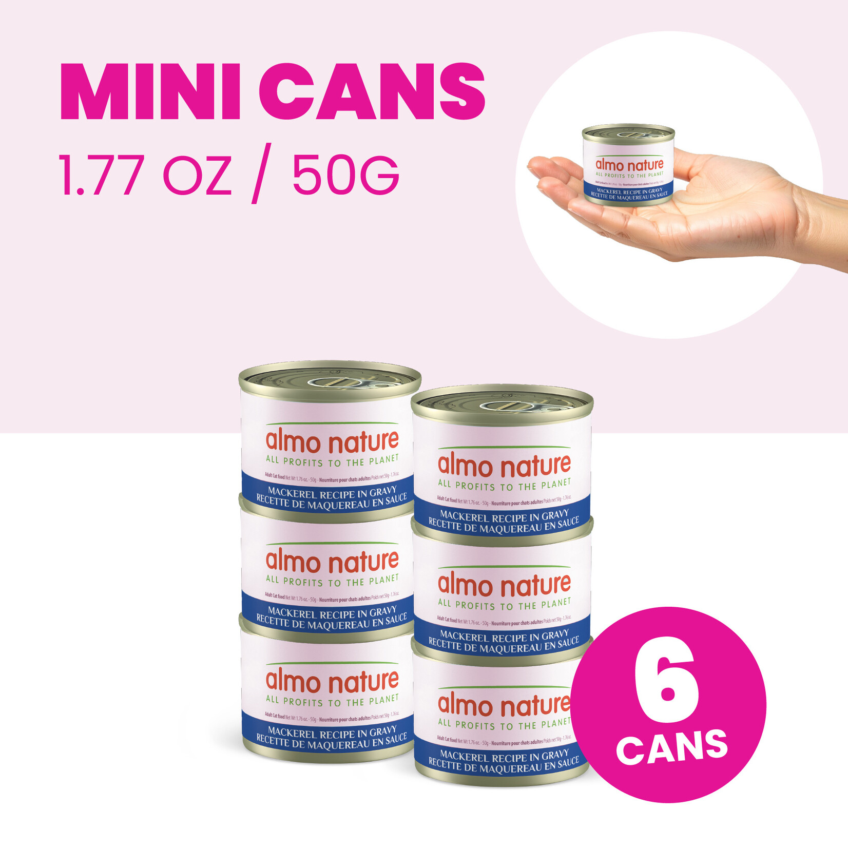 Almo Nature Almo Nature Functionals: Skin & Coat: Mackerel 6x50g