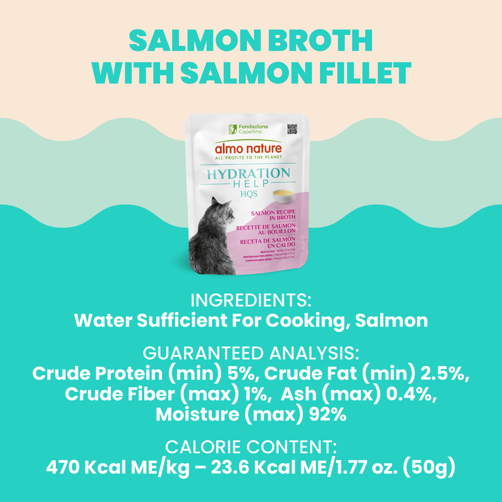 Almo Nature Almo Nature Hydration Help: Salmon 50g