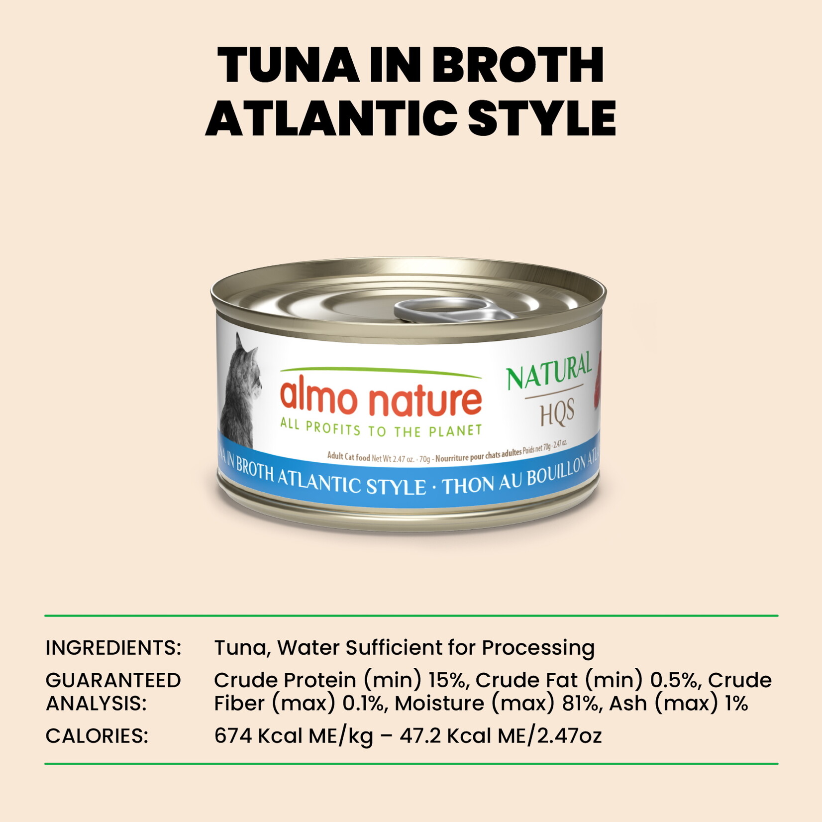 Almo Nature Almo Nature LID: Tuna Atlantic Style 70g