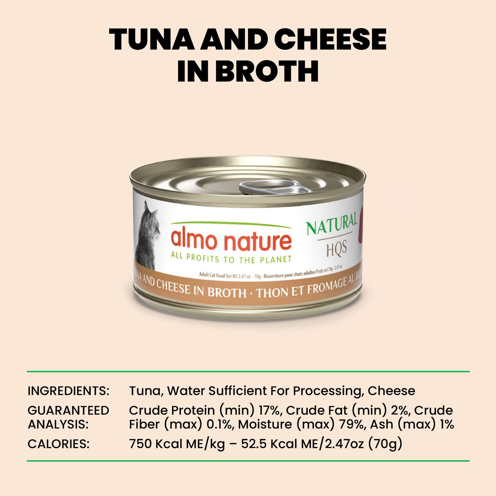 Almo Nature Almo Nature LID: Tuna & Cheese 70g