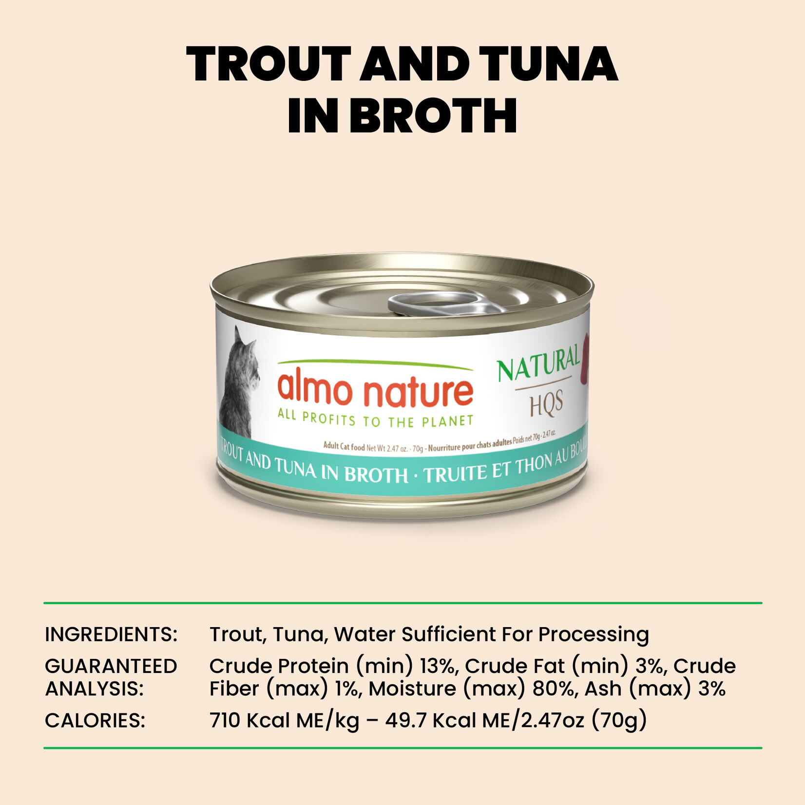 Almo Nature Almo Nature LID: Trout & Tuna 70g
