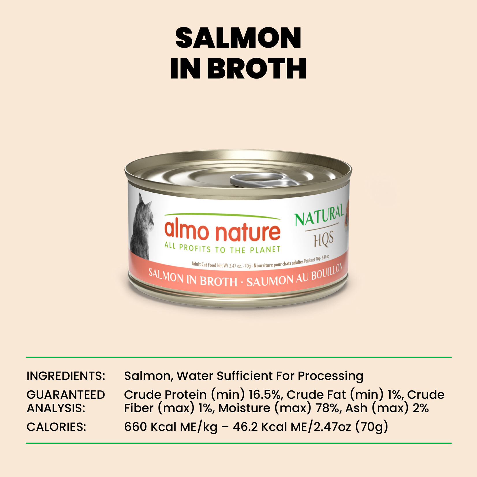Almo Nature Almo Nature LID: Salmon 70g