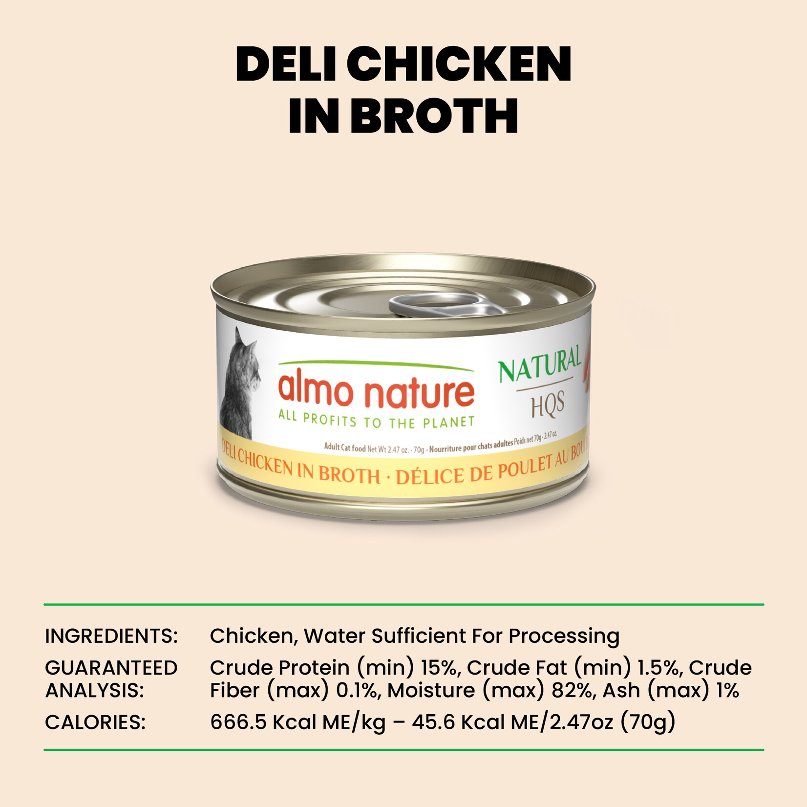 Almo Nature Almo Nature LID: Deli Chicken 70g