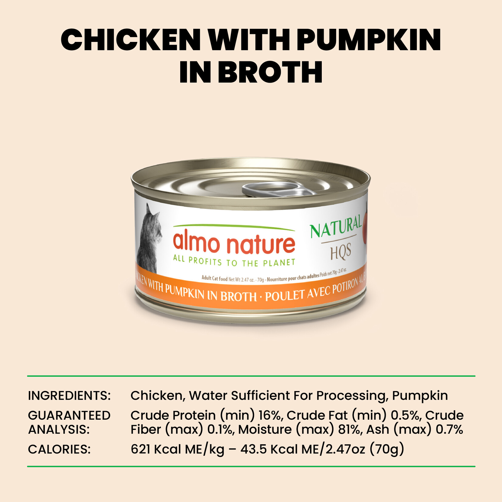 Almo Nature Almo Nature LID: Chicken & Pumpkin 70g