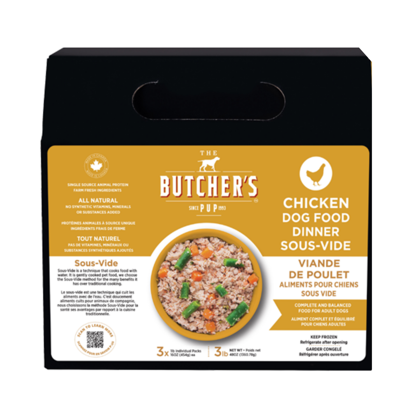 Butcher's Pup Butcher's Pup: Sous-Vide Chicken Dinner Box 3lb
