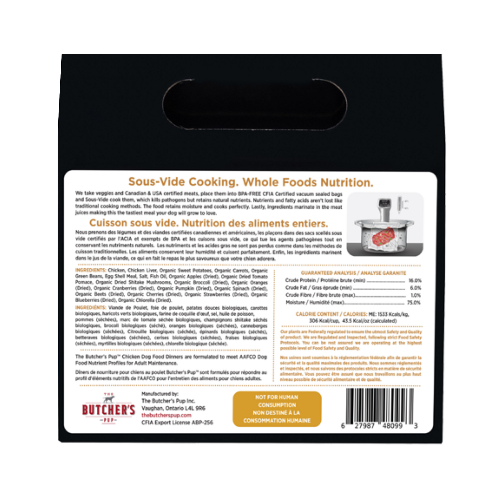 Butcher's Pup Butcher's Pup: Sous-Vide Chicken Dinner Box 3lb