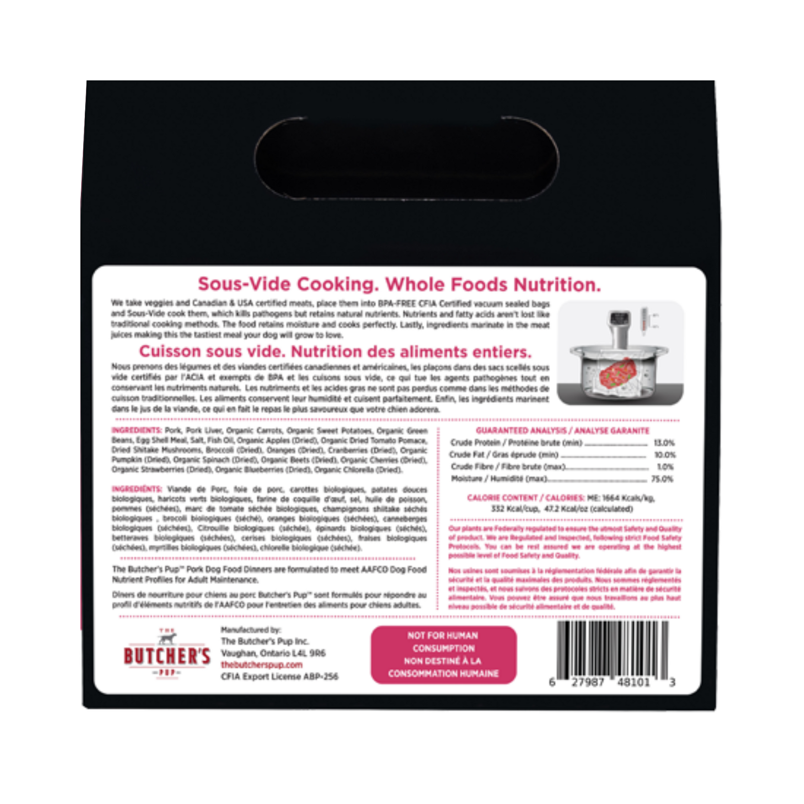 Butcher's Pup Butcher's Pup: Sous-Vide Pork Dinner Box 3lb