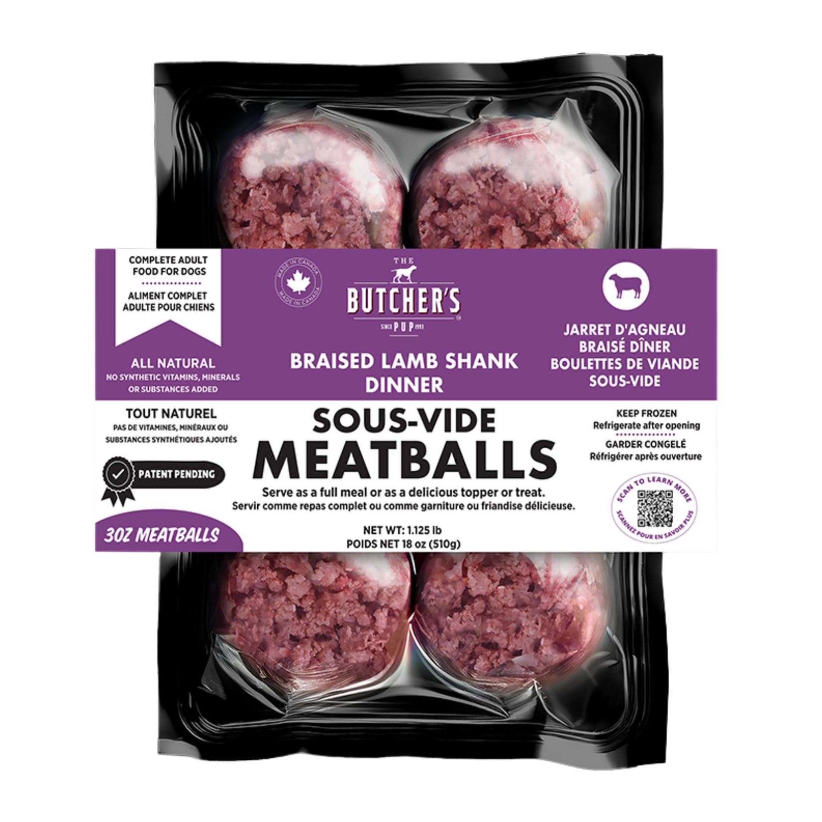 Butcher's Pup Butcher's Pup Meatballs: Braised Lamb Shank 18oz