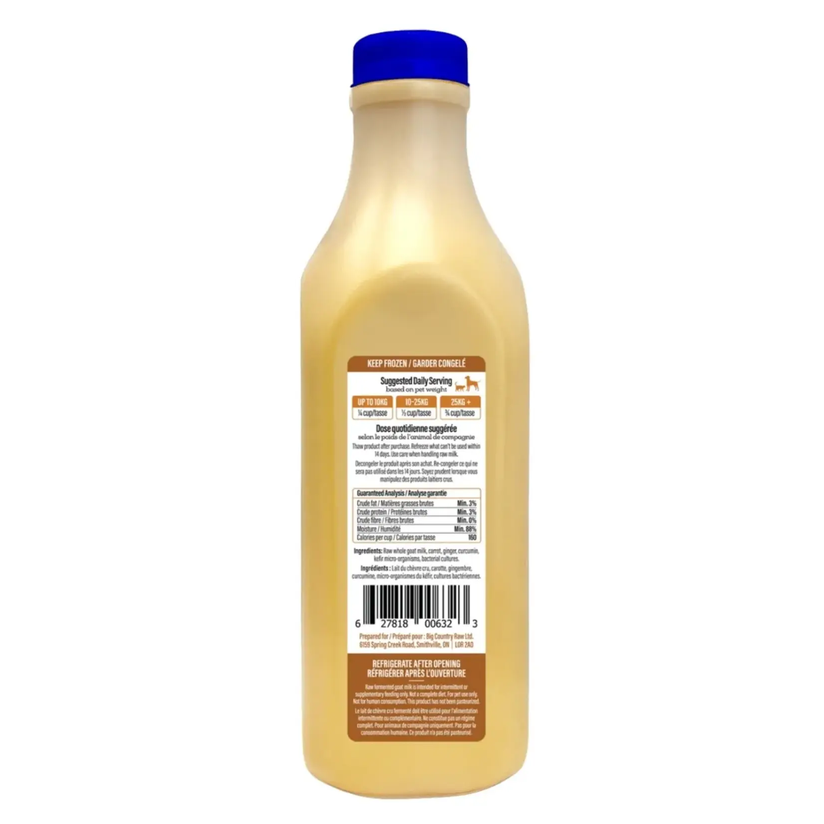 Big Country Raw Big Country Raw: Goat Milk: Immunity Orange 1L