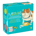 Messy Mutts Messy Mutts: Stainless Saucer with Silicone Lids: 6pc Set