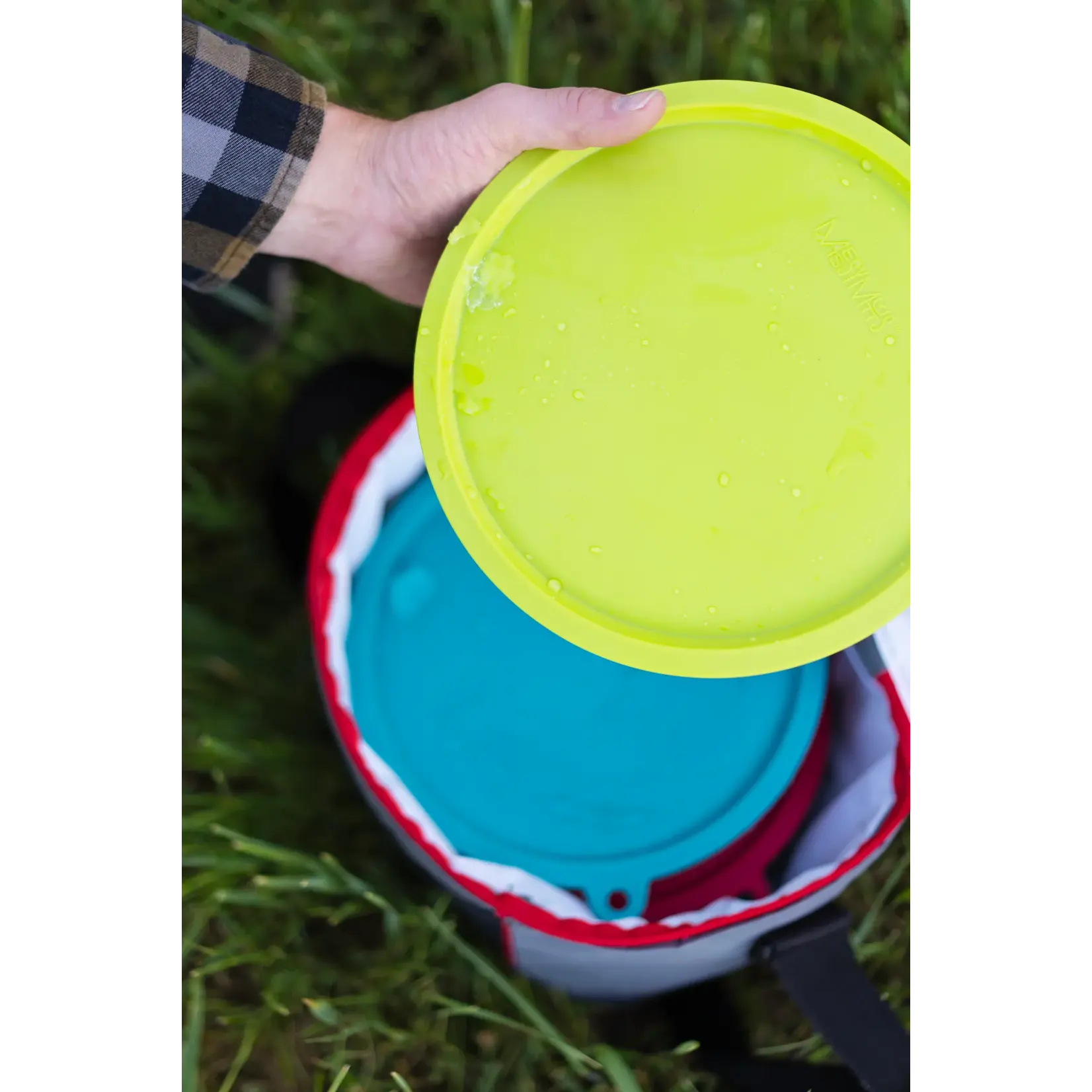 Messy Mutts Messy Mutts: Stainless Saucer with Silicone Lids: 6pc Set