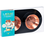Messy Mutts Messy Mutts: Double Silicone Feeder: Stainless Copper Saucers