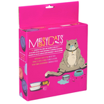 Messy Cats Messy Cats: Stainless Saucers with Silicone Lids: 4pc Set