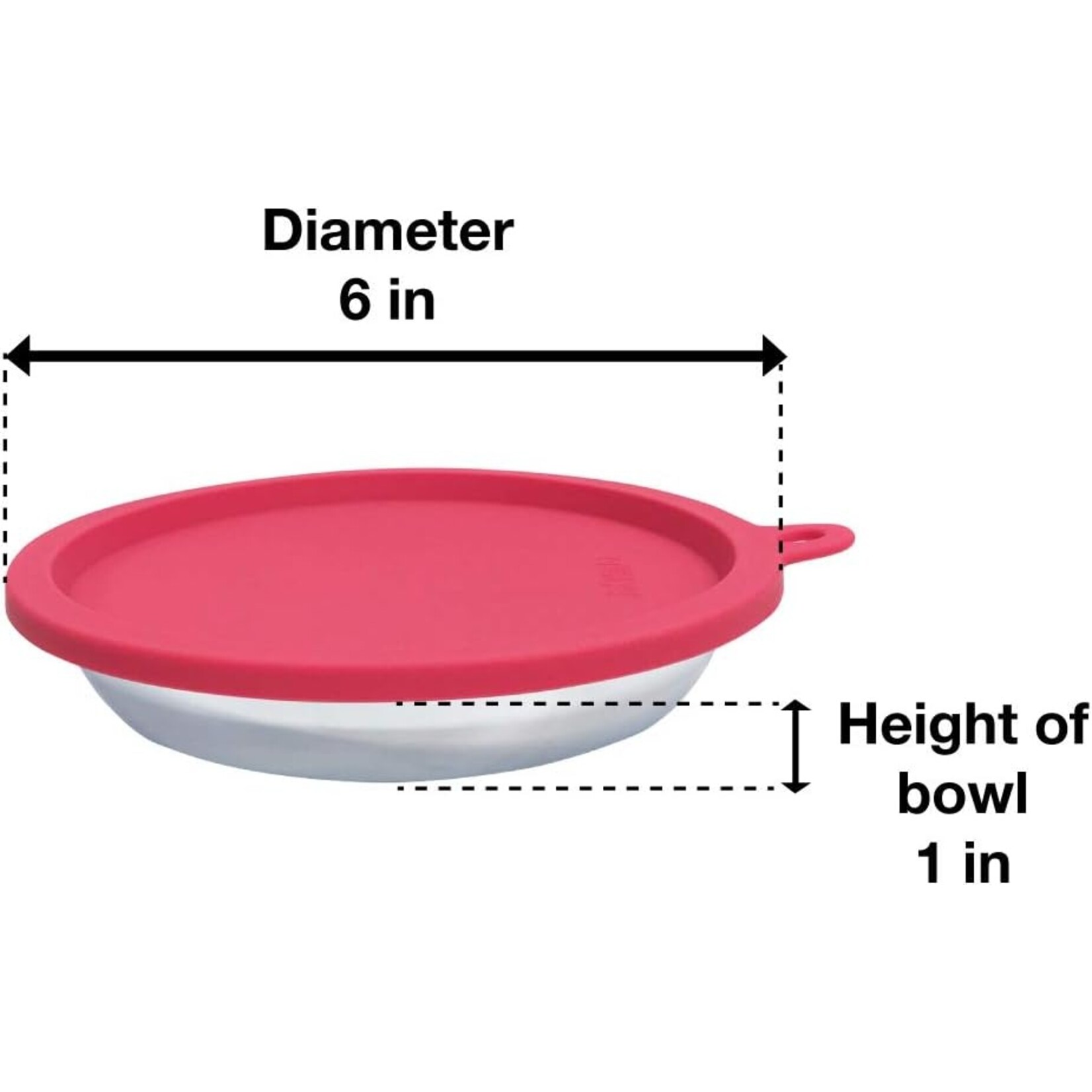 Messy Cats Messy Cats: Stainless Saucers with Silicone Lids: 4pc Set