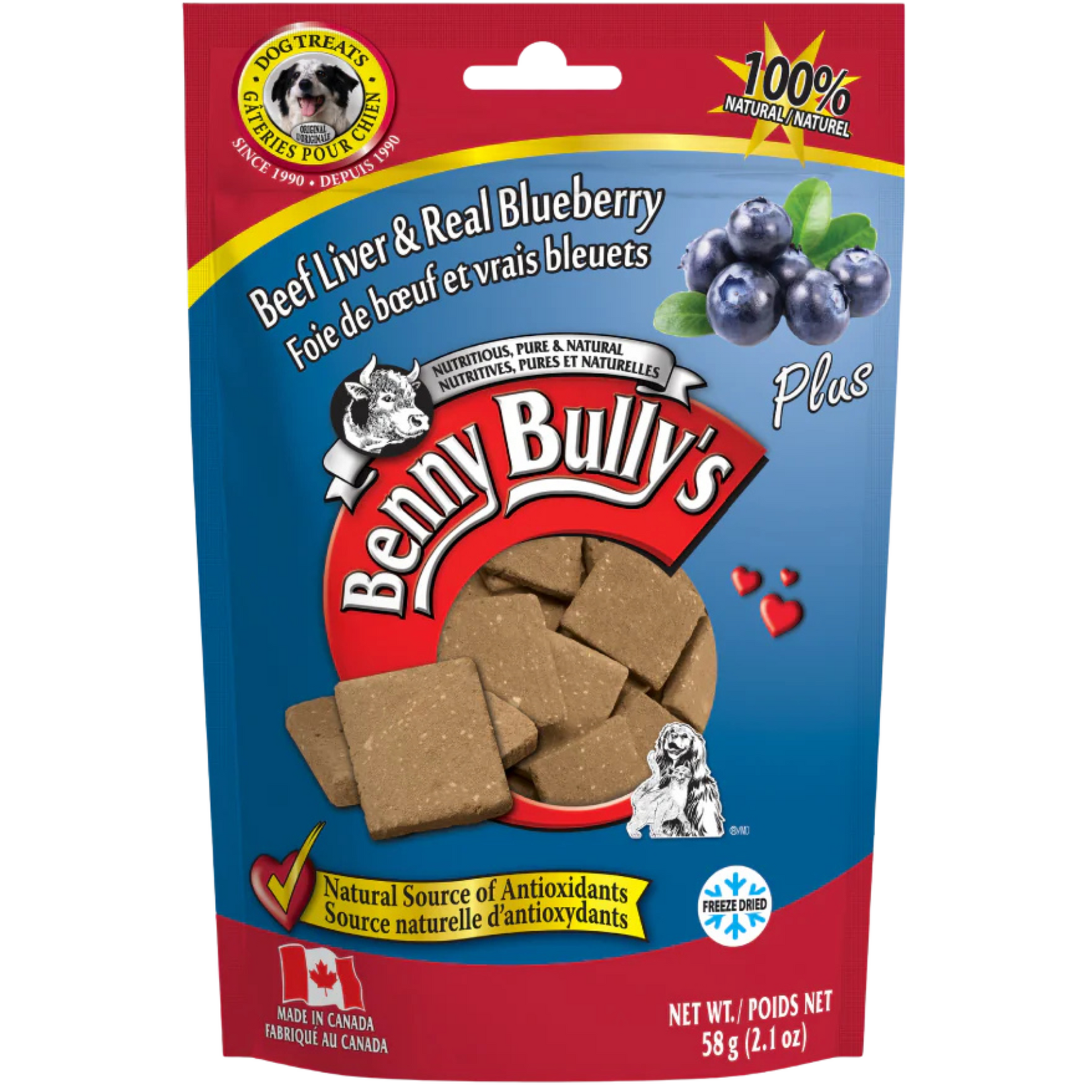 Benny Bully's Benny Bully's: Beef Liver Plus Blueberry 58g