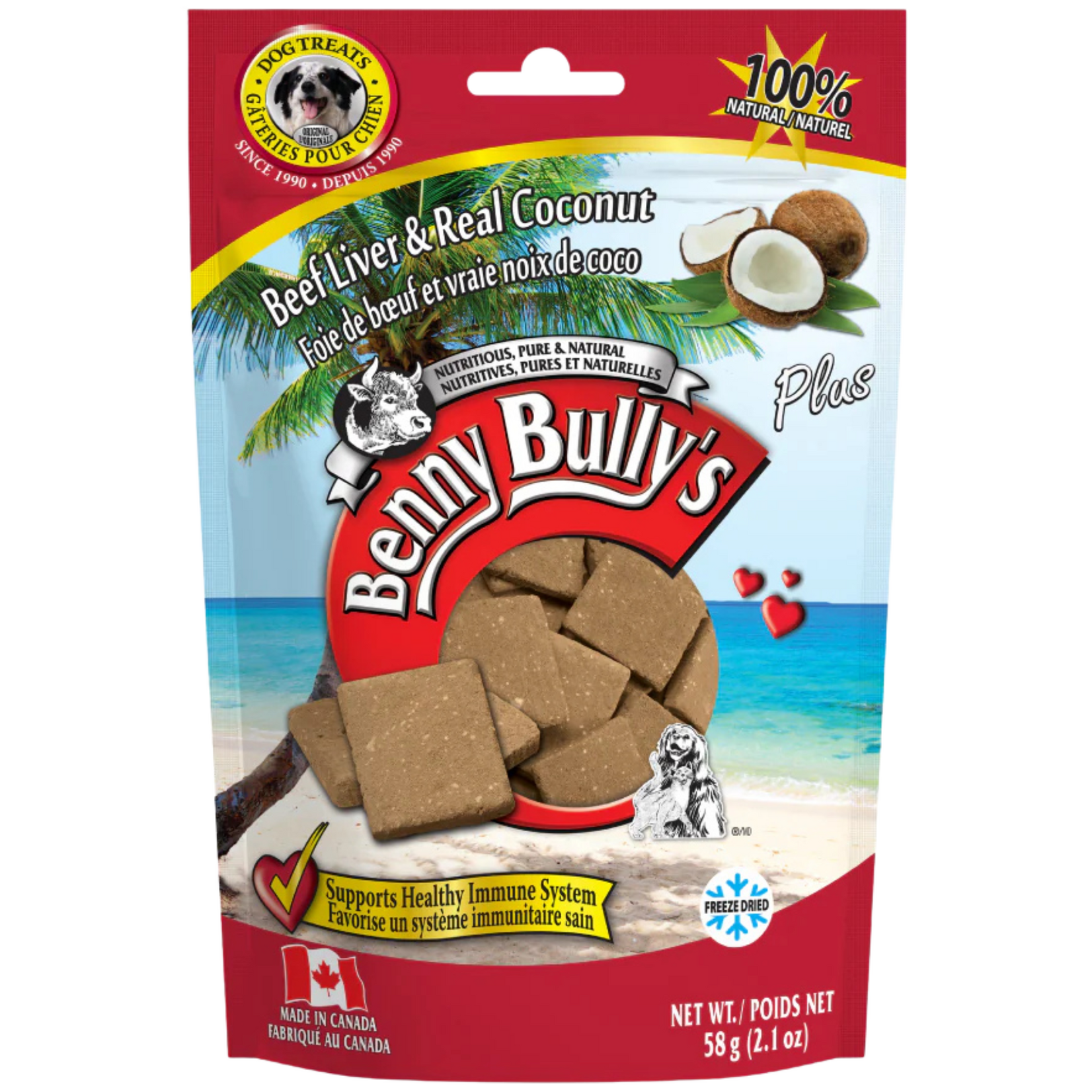 Benny Bully's Benny Bully's: Beef Liver Plus Coconut 58g