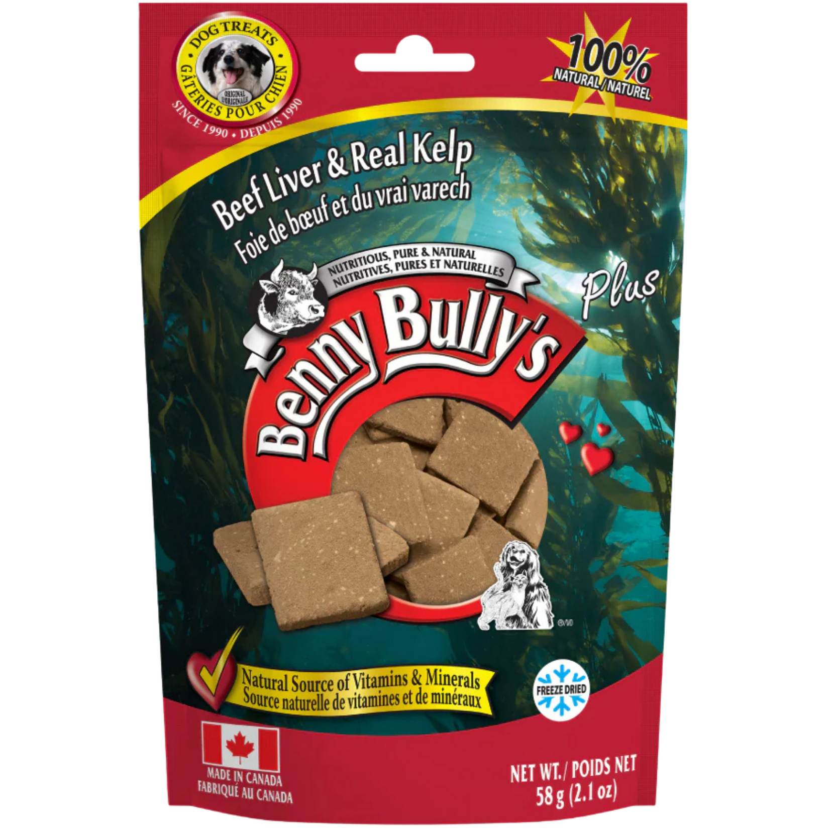 Benny Bully's Benny Bully's: Beef Liver Plus Kelp 58g