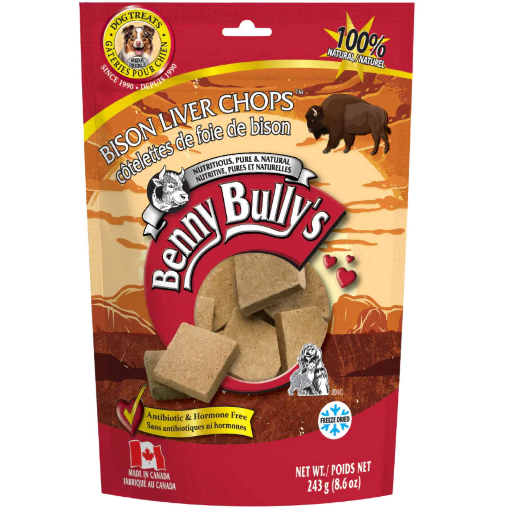 Benny Bully's Benny Bully's: Bison Liver Chops 60g