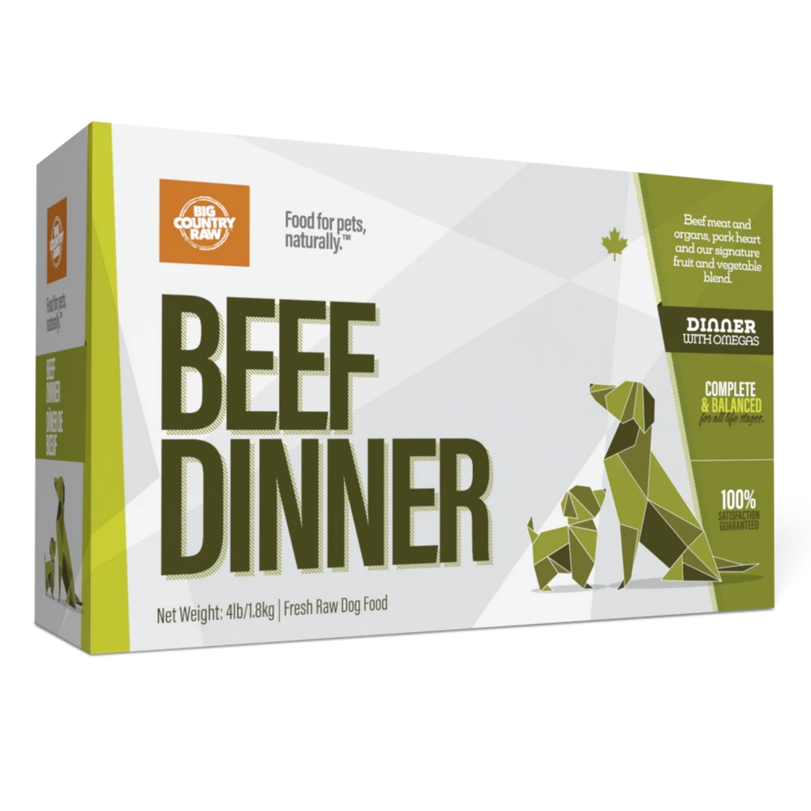 Big Country Raw Big Country Raw: Beef Dinner 4lb