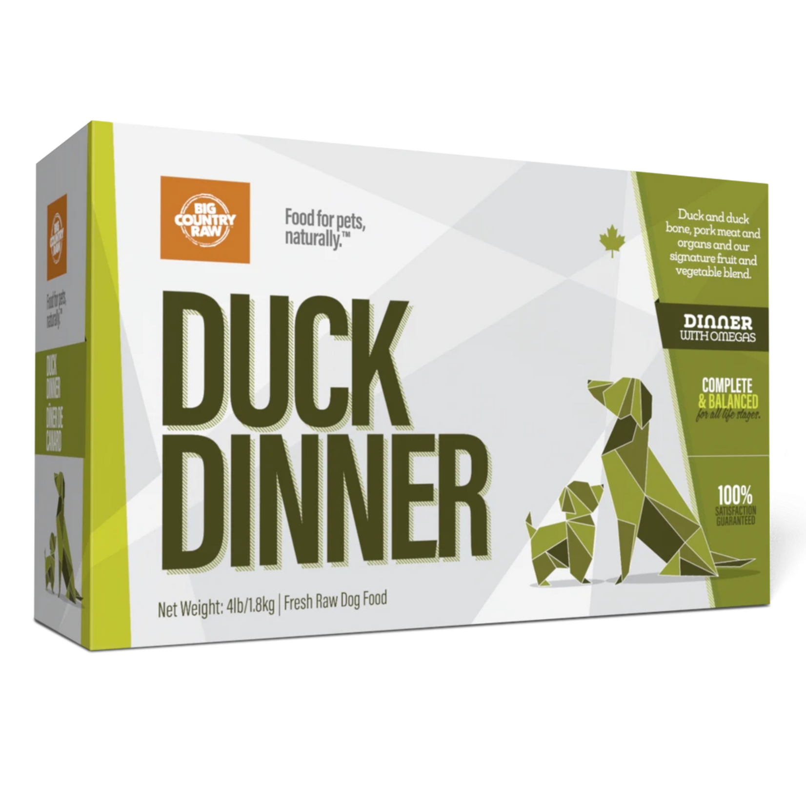 Big Country Raw Big Country Raw: Duck Dinner 4lb
