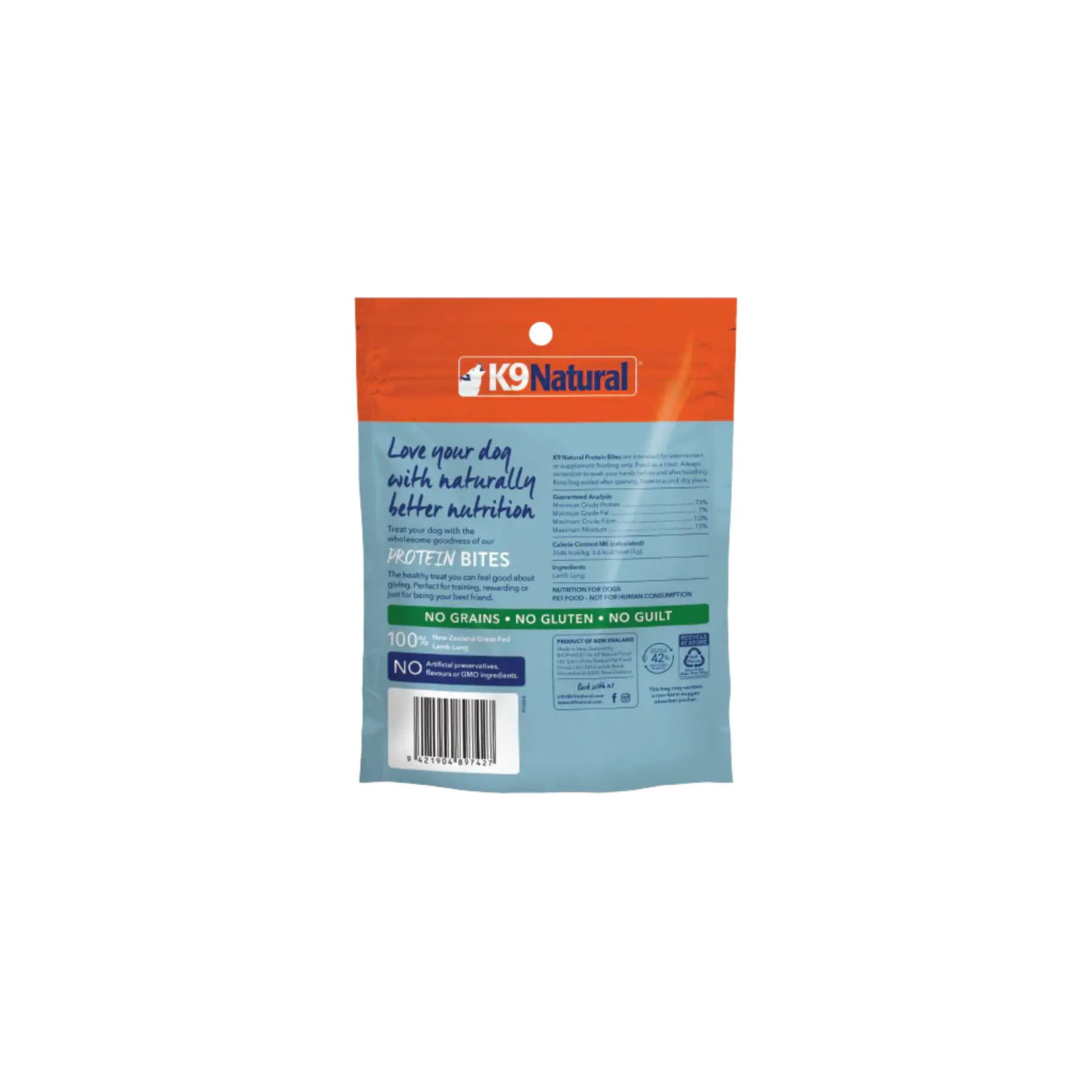 K9 Natural K9 Natural: Lamb Lung Bites 50g