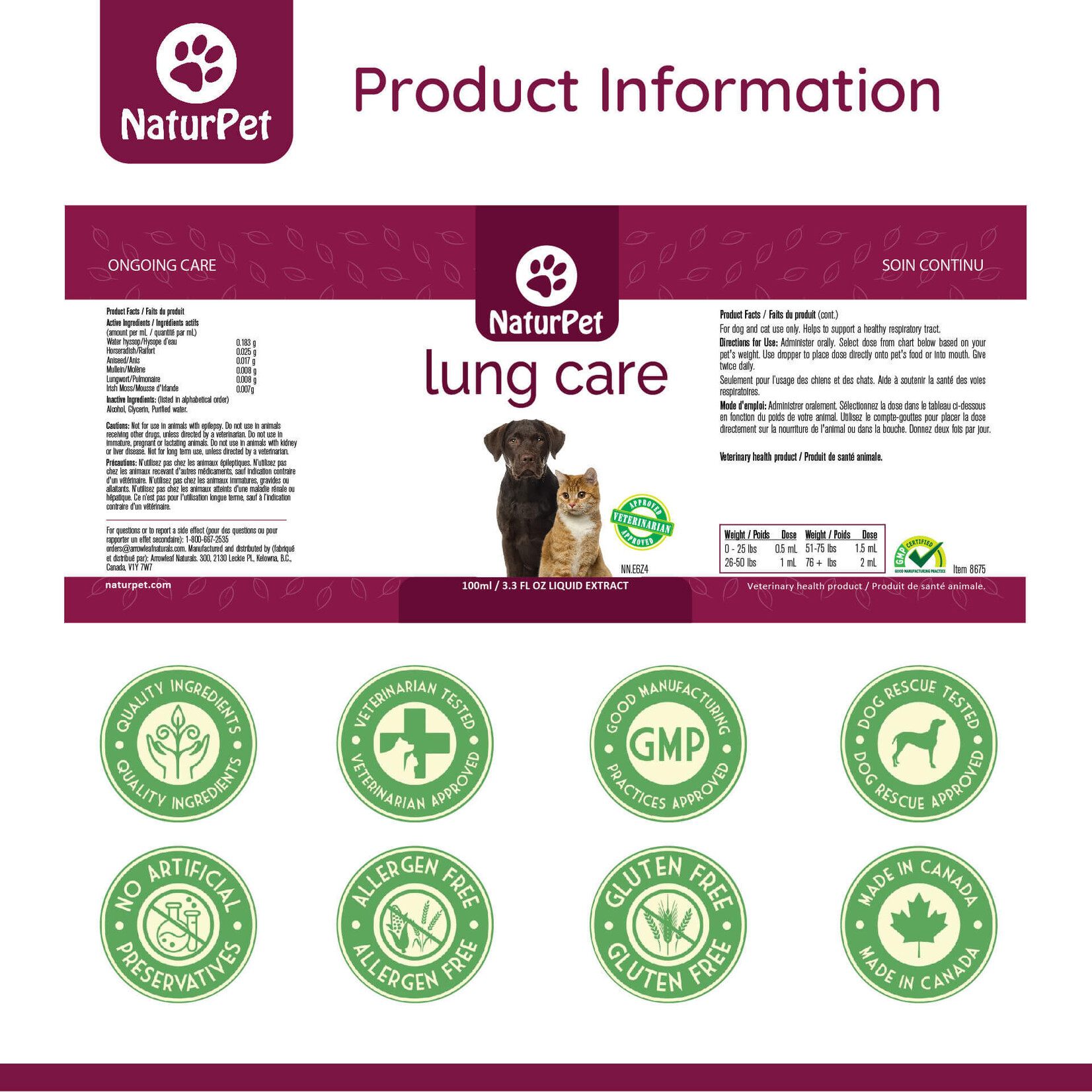 NaturPet NaturPet: Lung Care 100mL