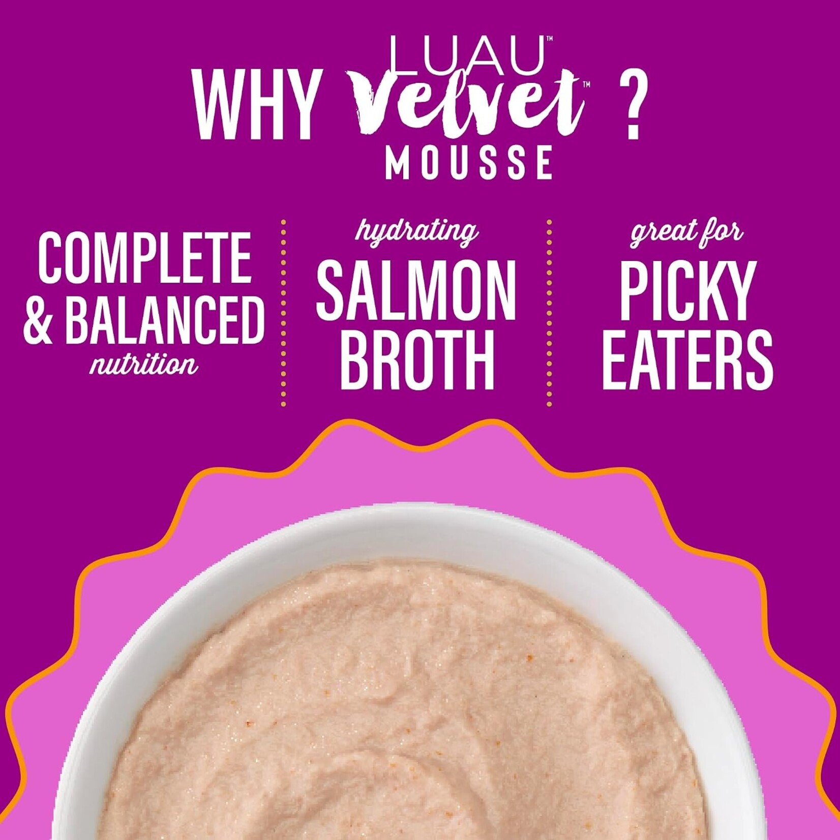 Tiki Cat Tiki Luau: Velvet Mousse: Salmon in Broth 2.8oz pouch