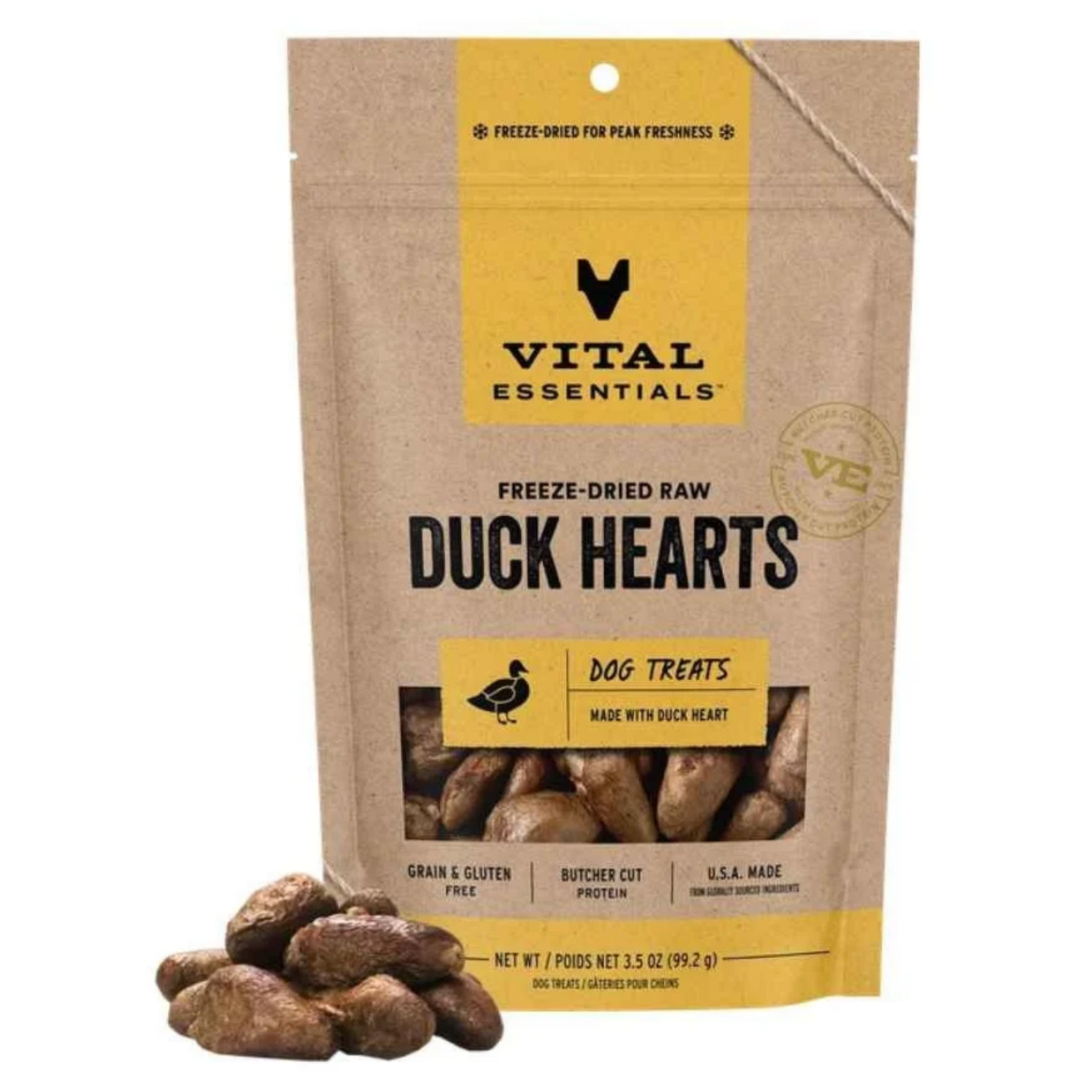Vital Essentials Vital Essentials: Duck Hearts 100g