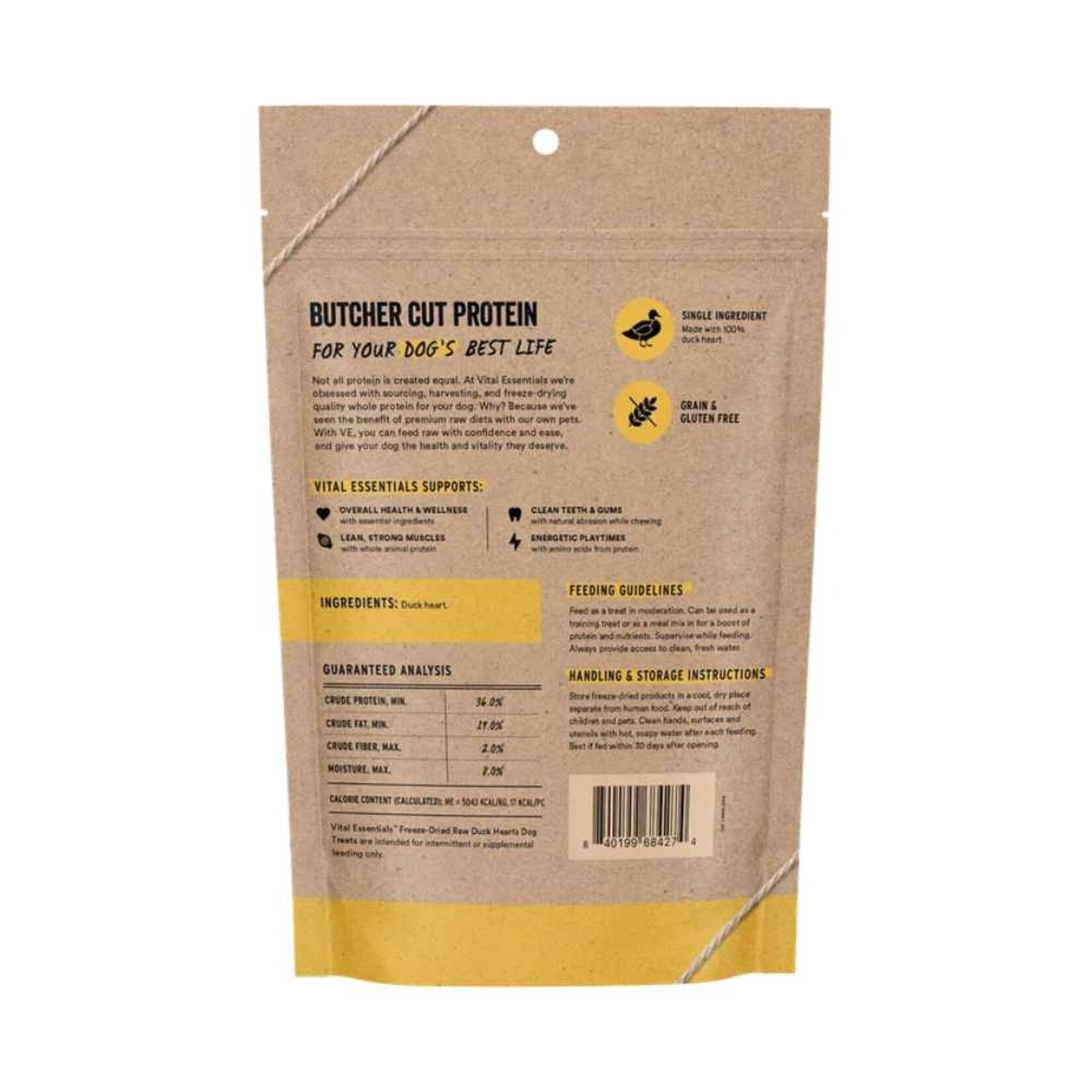 Vital Essentials Vital Essentials: Duck Hearts 100g