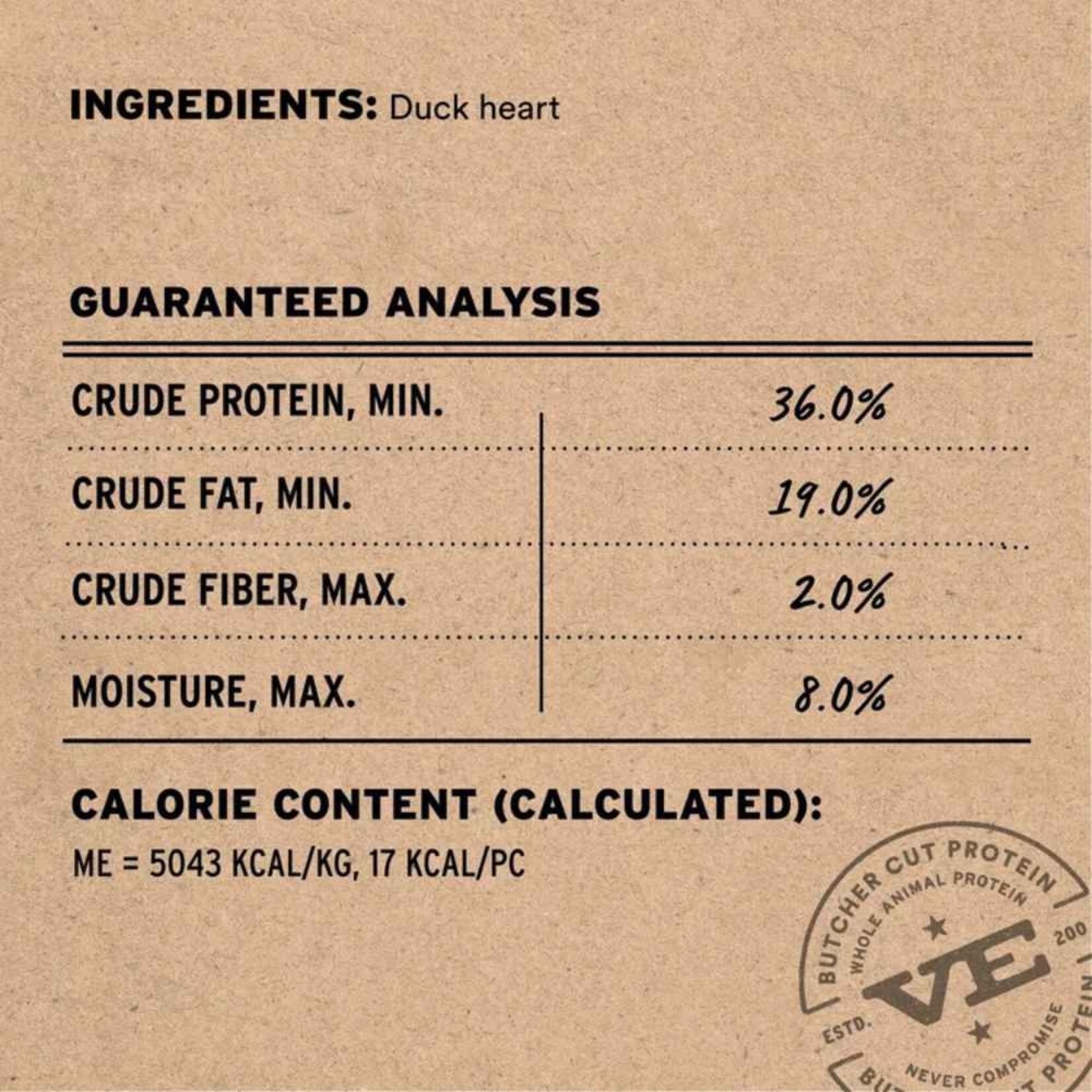 Vital Essentials Vital Essentials: Duck Hearts 100g