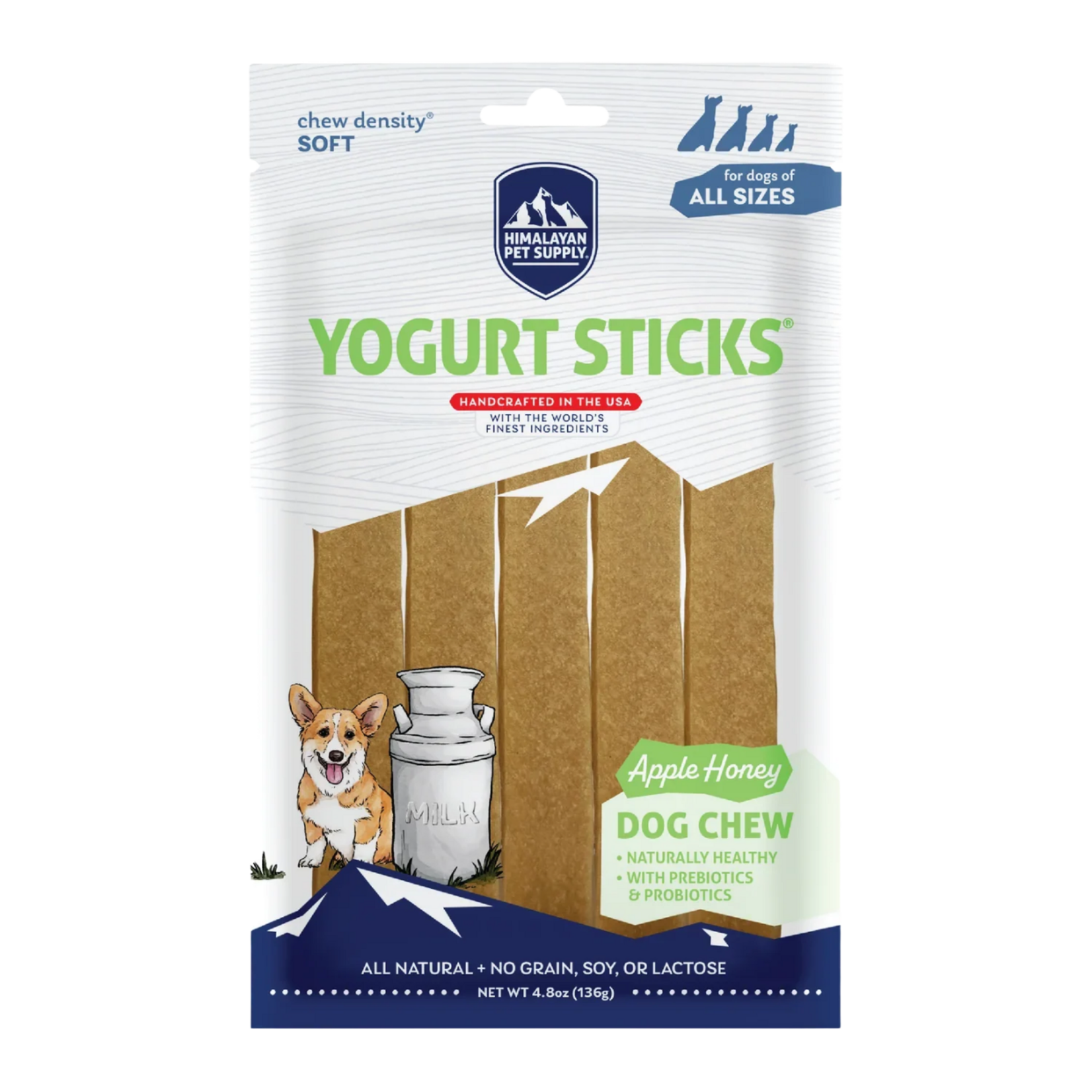 Himalayan Pet Himalayan: Yogurt Sticks: Apple Honey 5pk