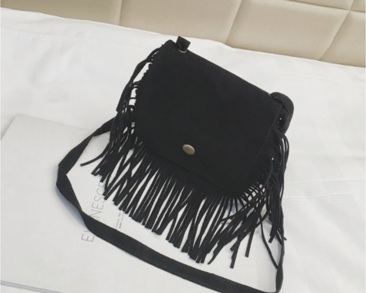 Black boho clearance purse