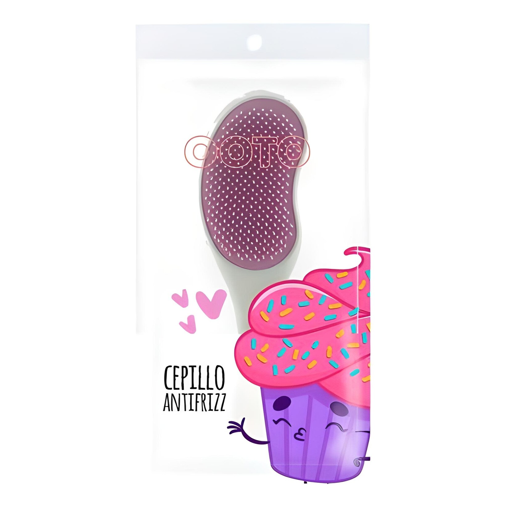 Cepillo antifrizz Ooto Rosa