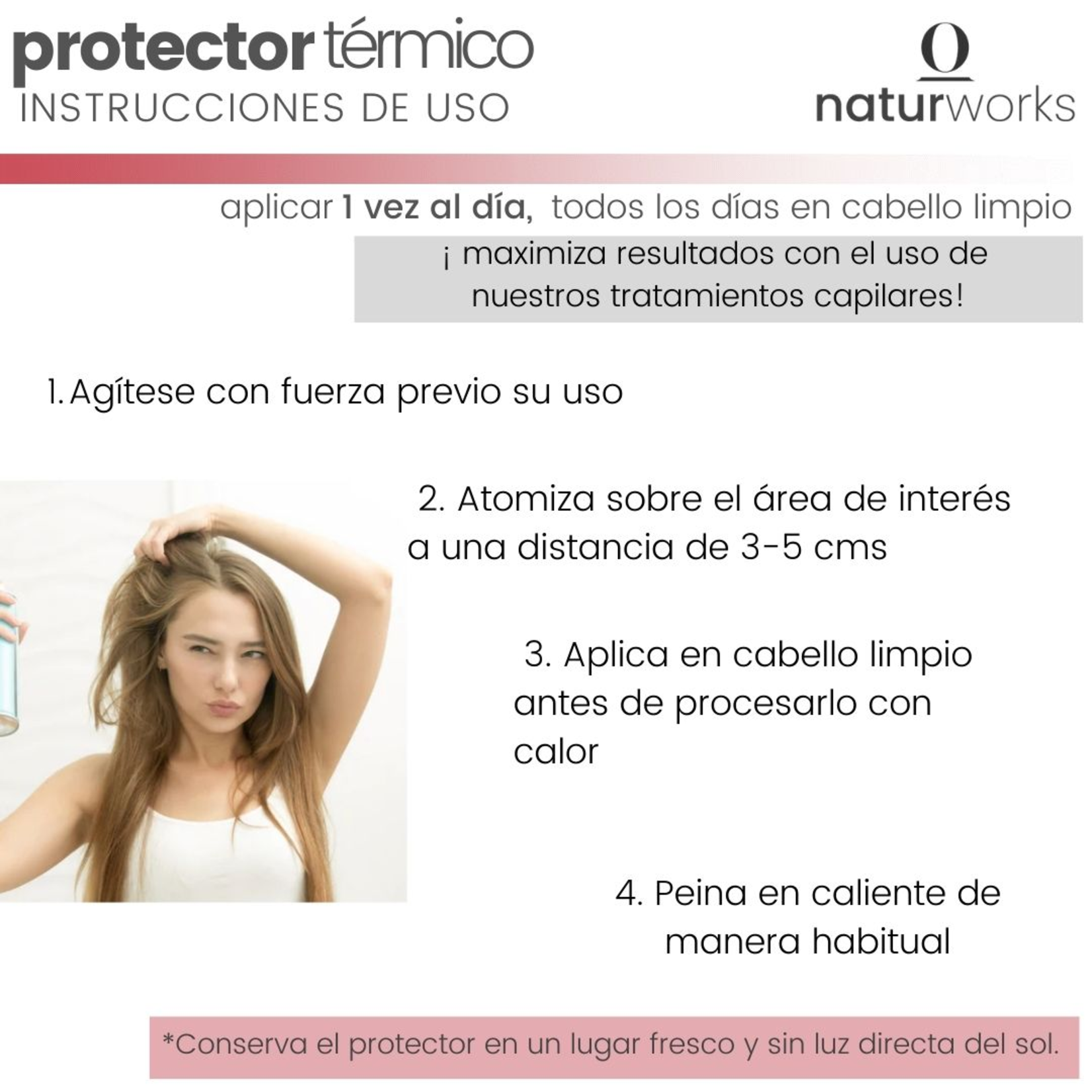 Naturworks Protector termico Naturworks con pro vitamina B5 120 ml