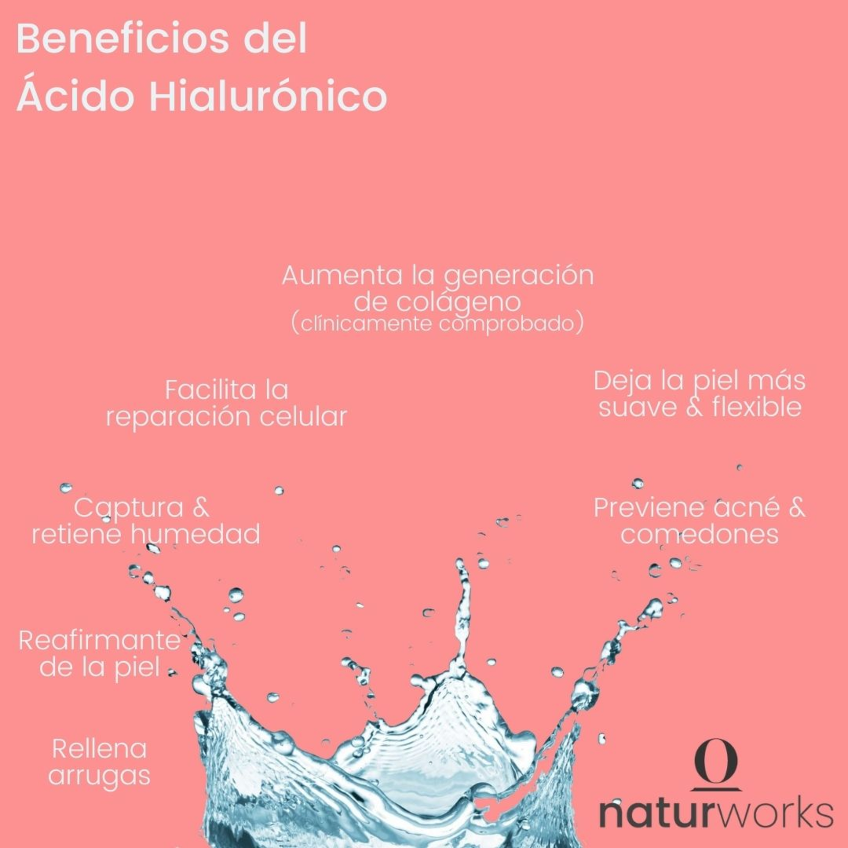 Naturworks Suero Naturworks Hidratante con acido hialuronico 30 ml