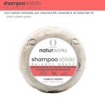Naturworks Shampoo solido Naturworks Balance graso carbon activado y arbol de te 100 gr