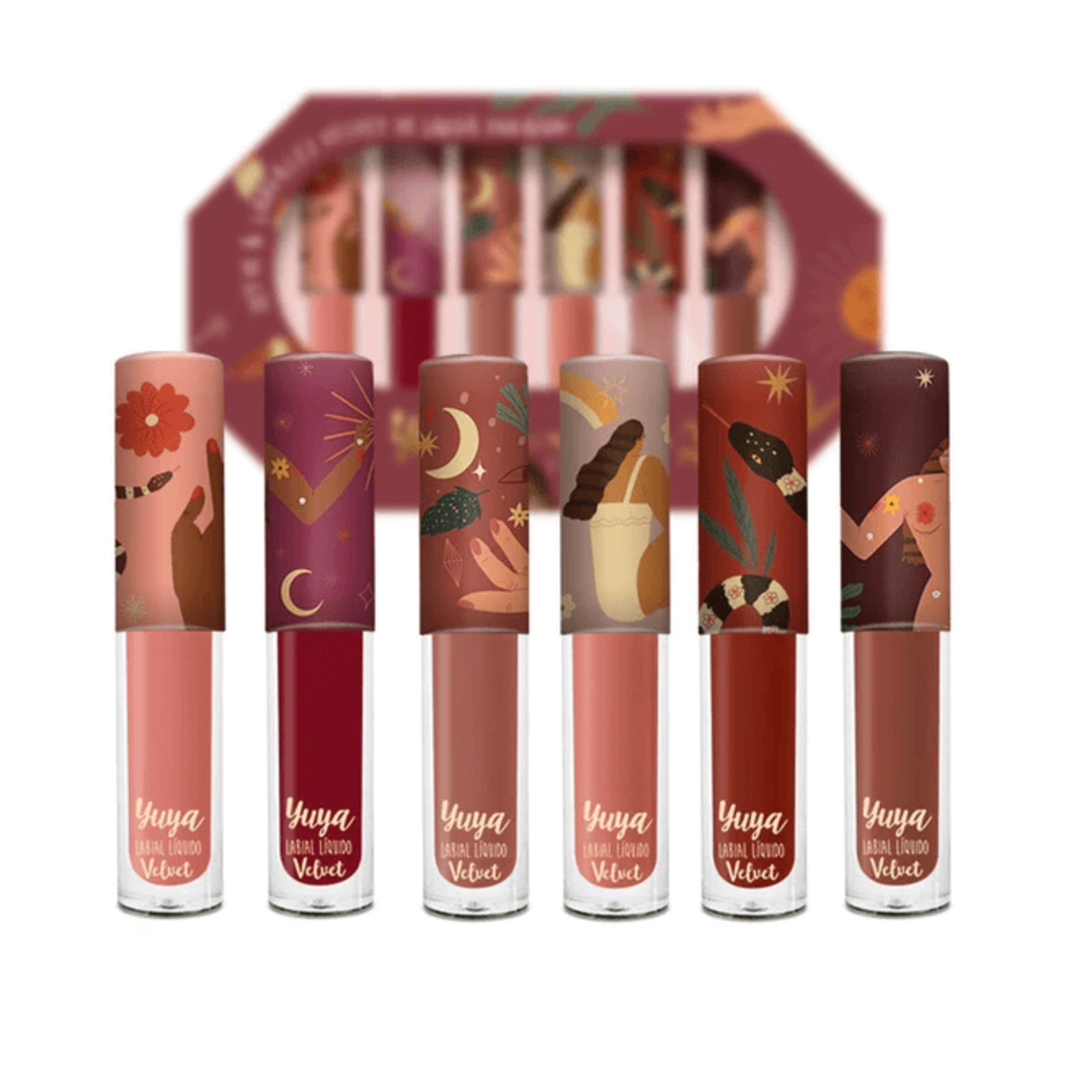 Yuya Set labiales liquidos velvet edicion limitada Yuya 6 piezas