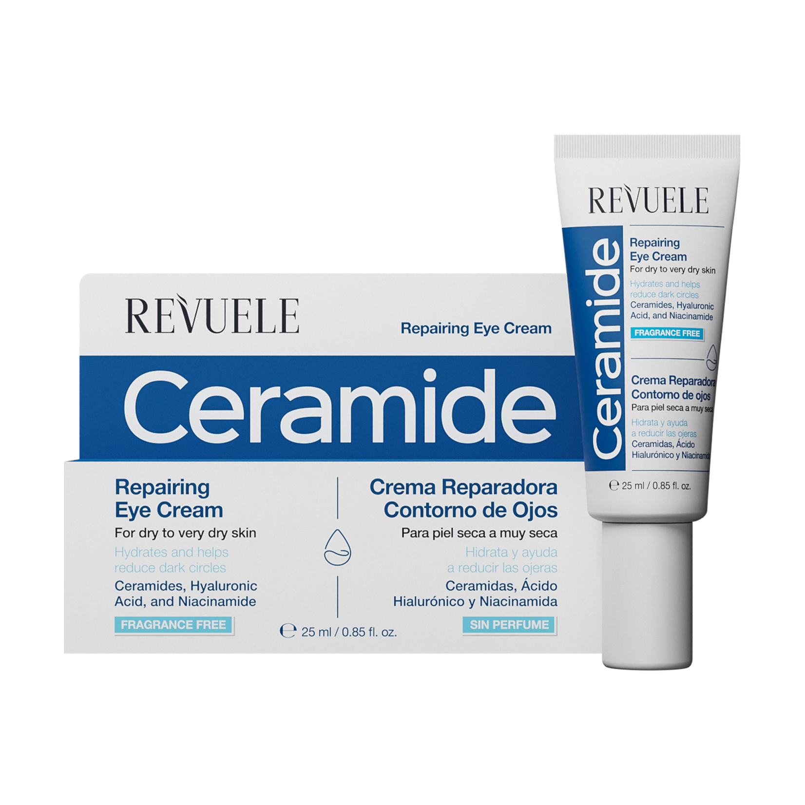 Ceramide Crema reparadora contorno de ojos Ceramide piel seca a muy seca 25ml