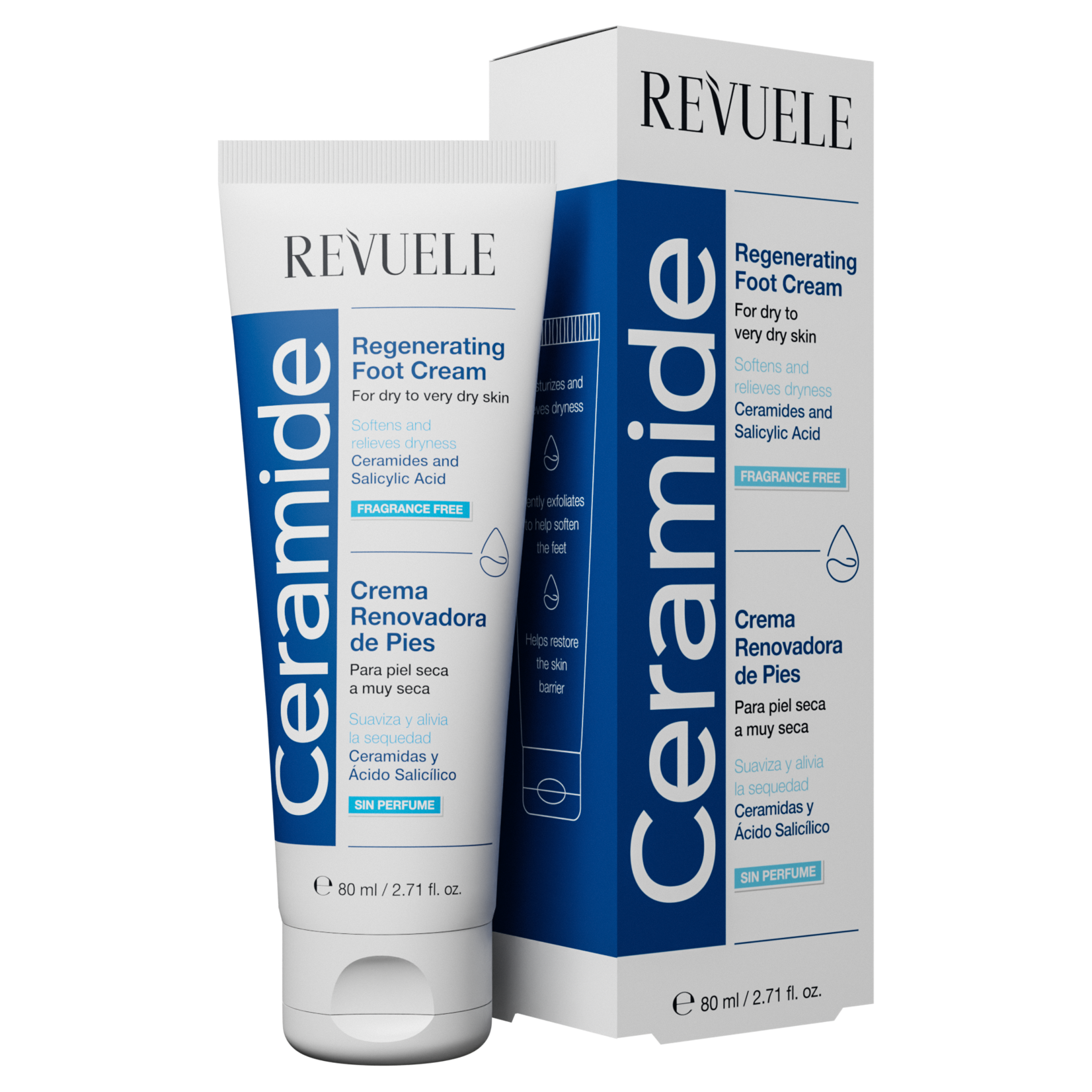 Revuele Crema Renovadora de pies Ceramide piel seca a muy seca 80ml