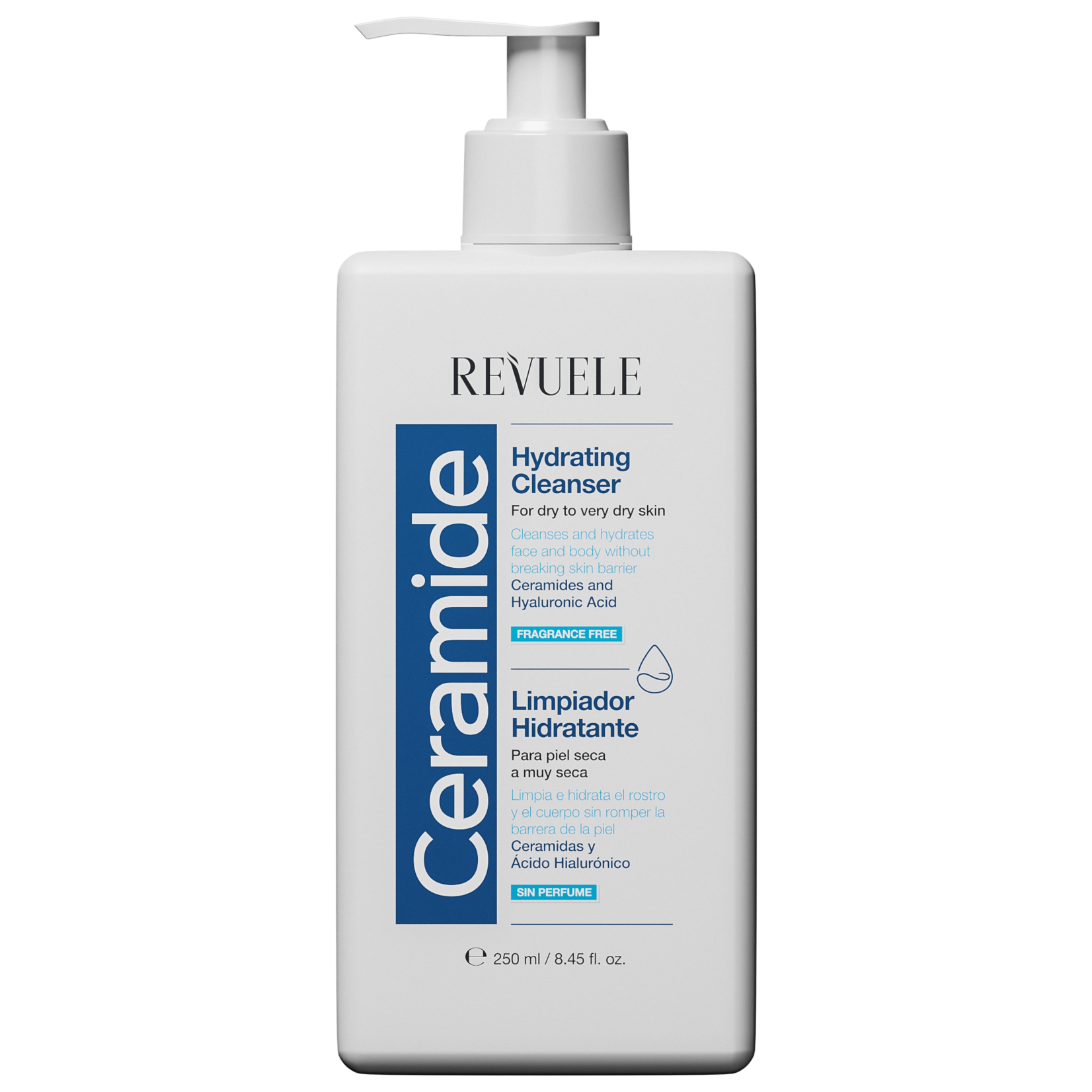 Revuele Limpiador hidratante Ceramide Piel seca a muy seca 250ml